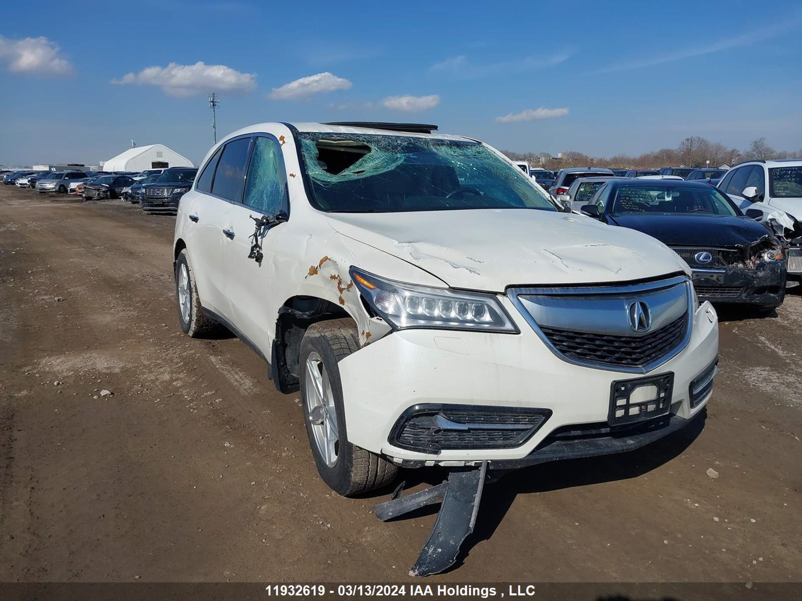 ACURA MDX 2014 5fryd4h45eb503438