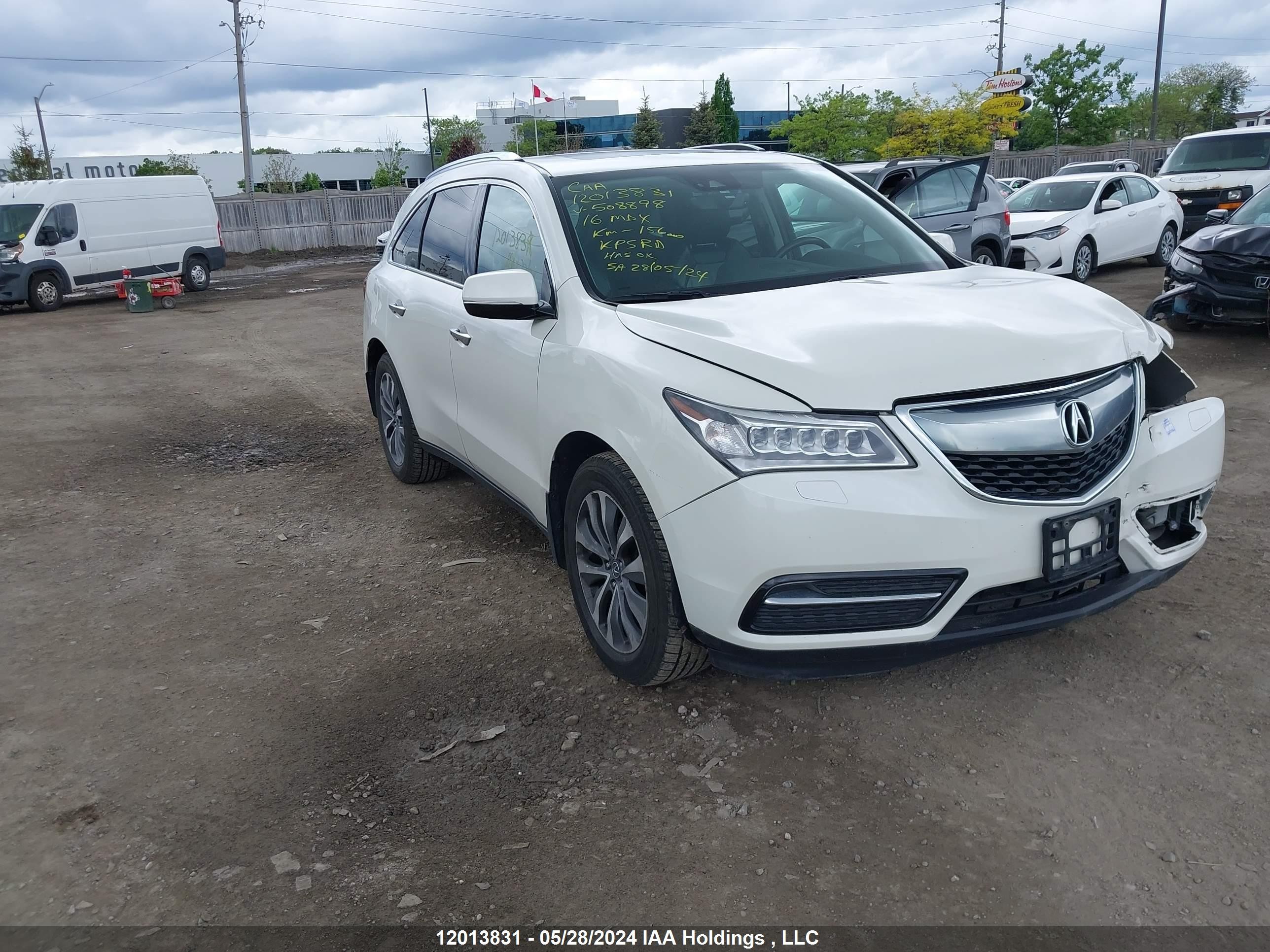 ACURA MDX 2016 5fryd4h45gb508898