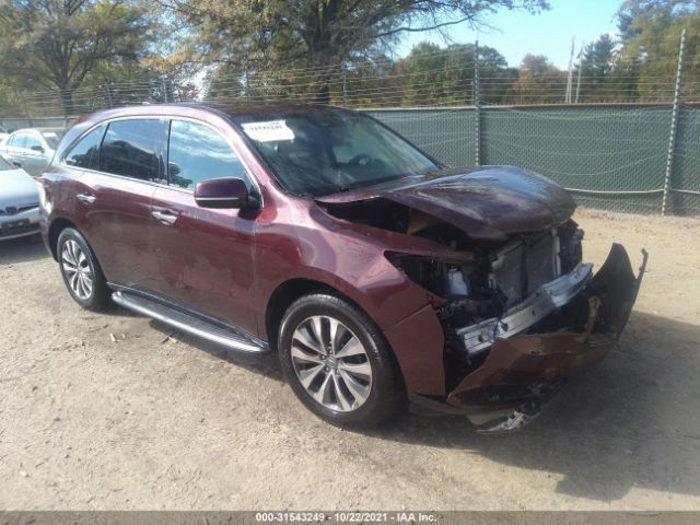 ACURA MDX 2016 5fryd4h46gb048912