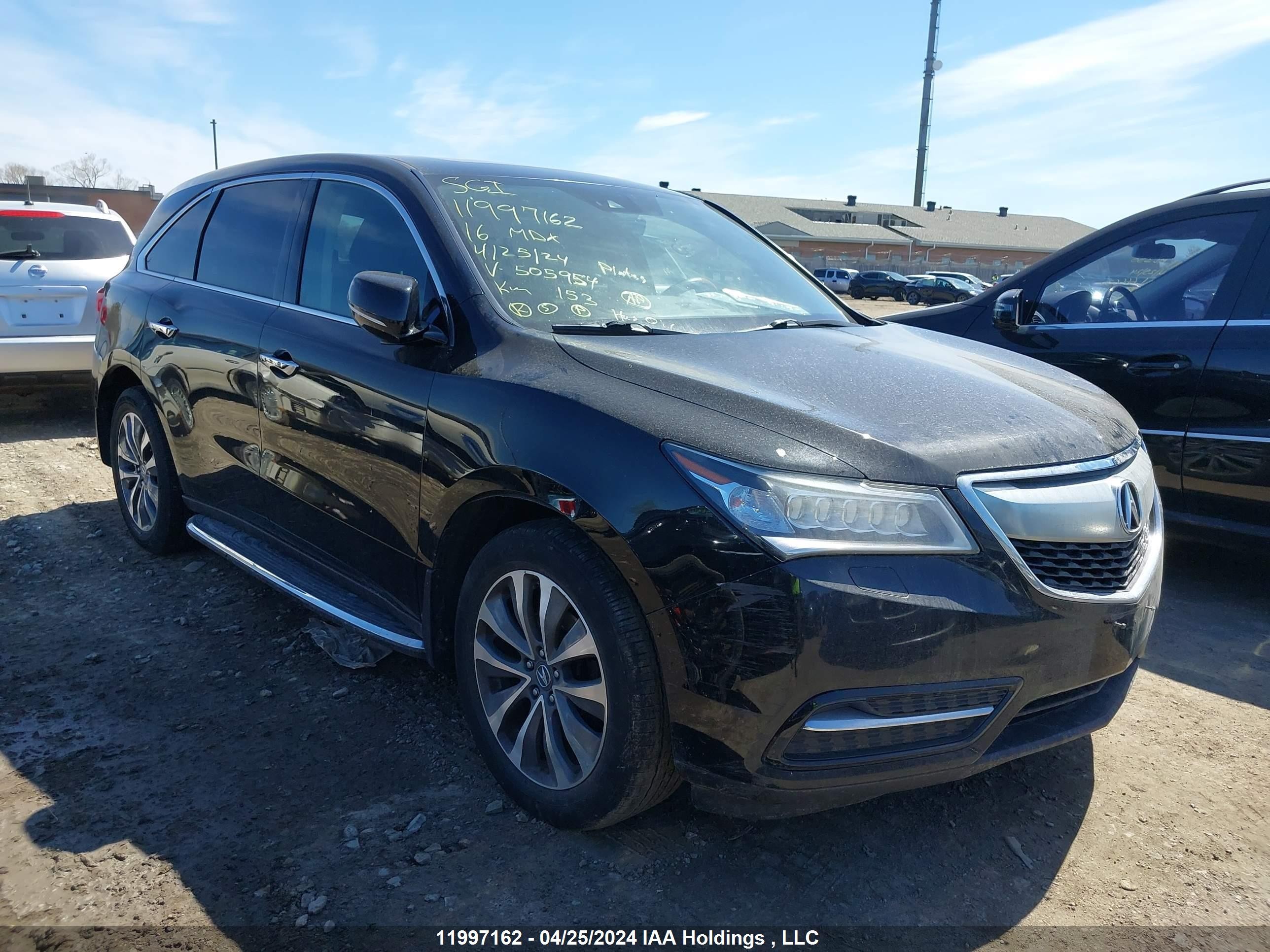 ACURA MDX 2016 5fryd4h47gb505954