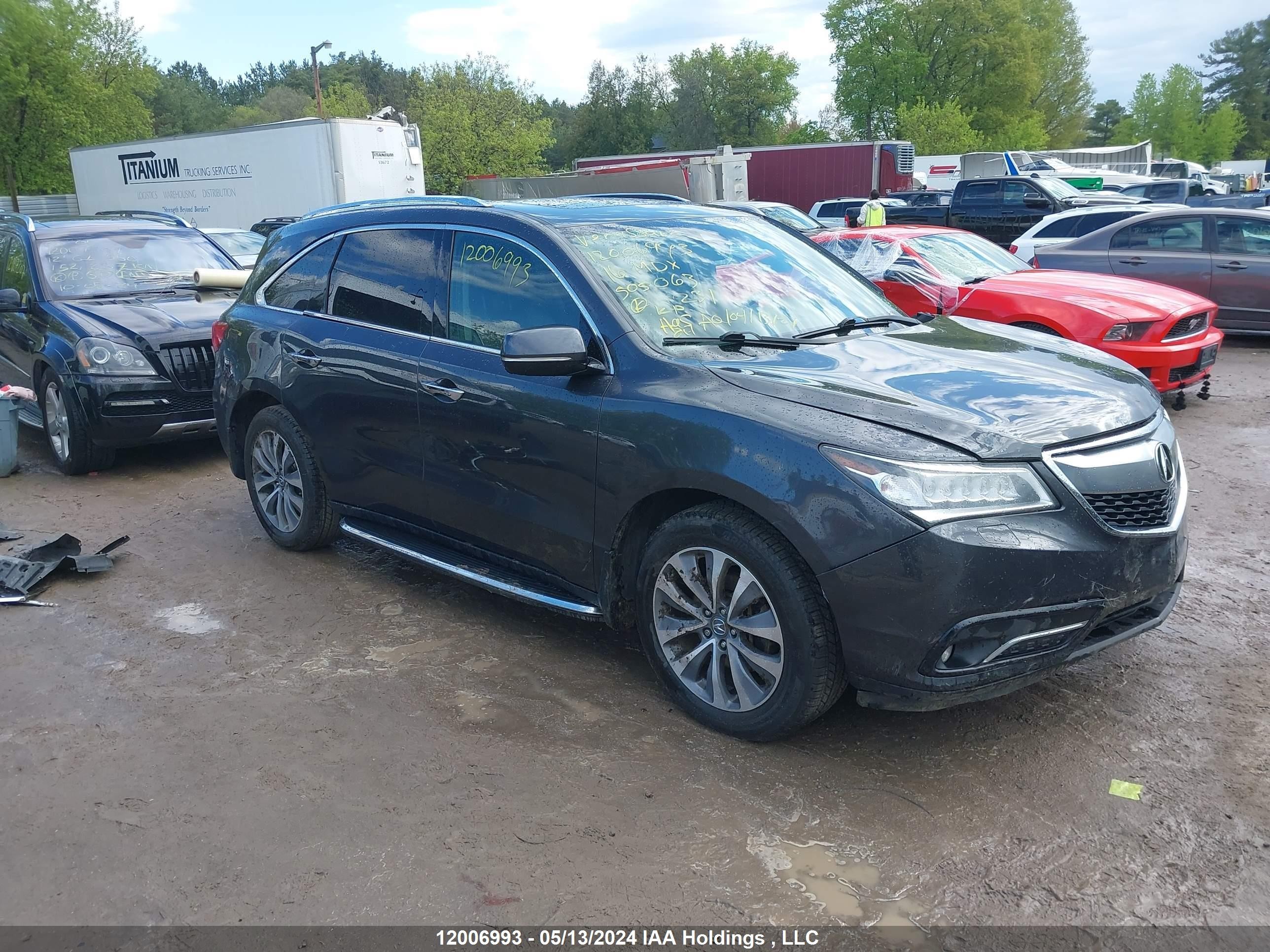 ACURA MDX 2016 5fryd4h63gb505063