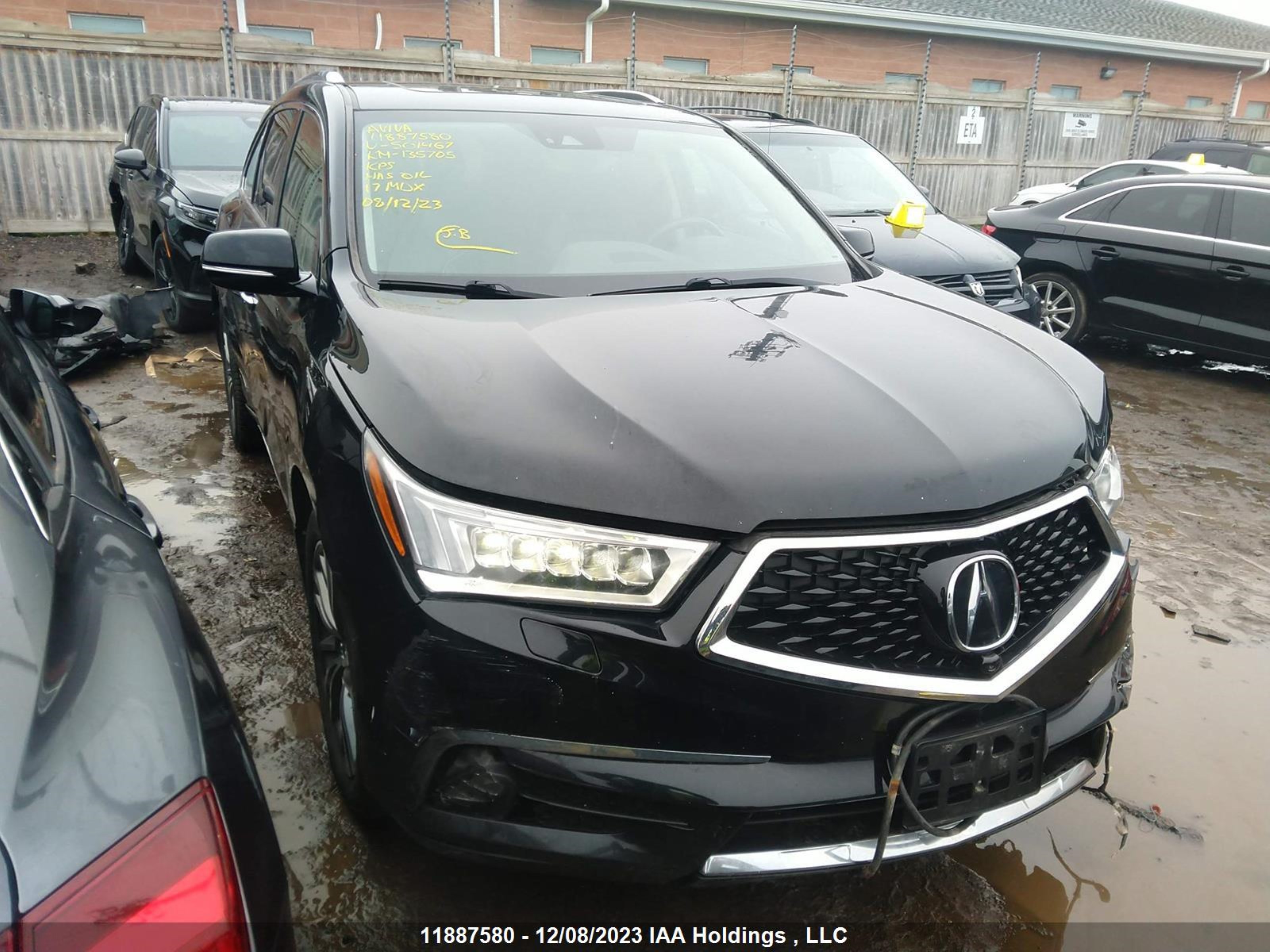 ACURA MDX 2017 5fryd4h83hb501467