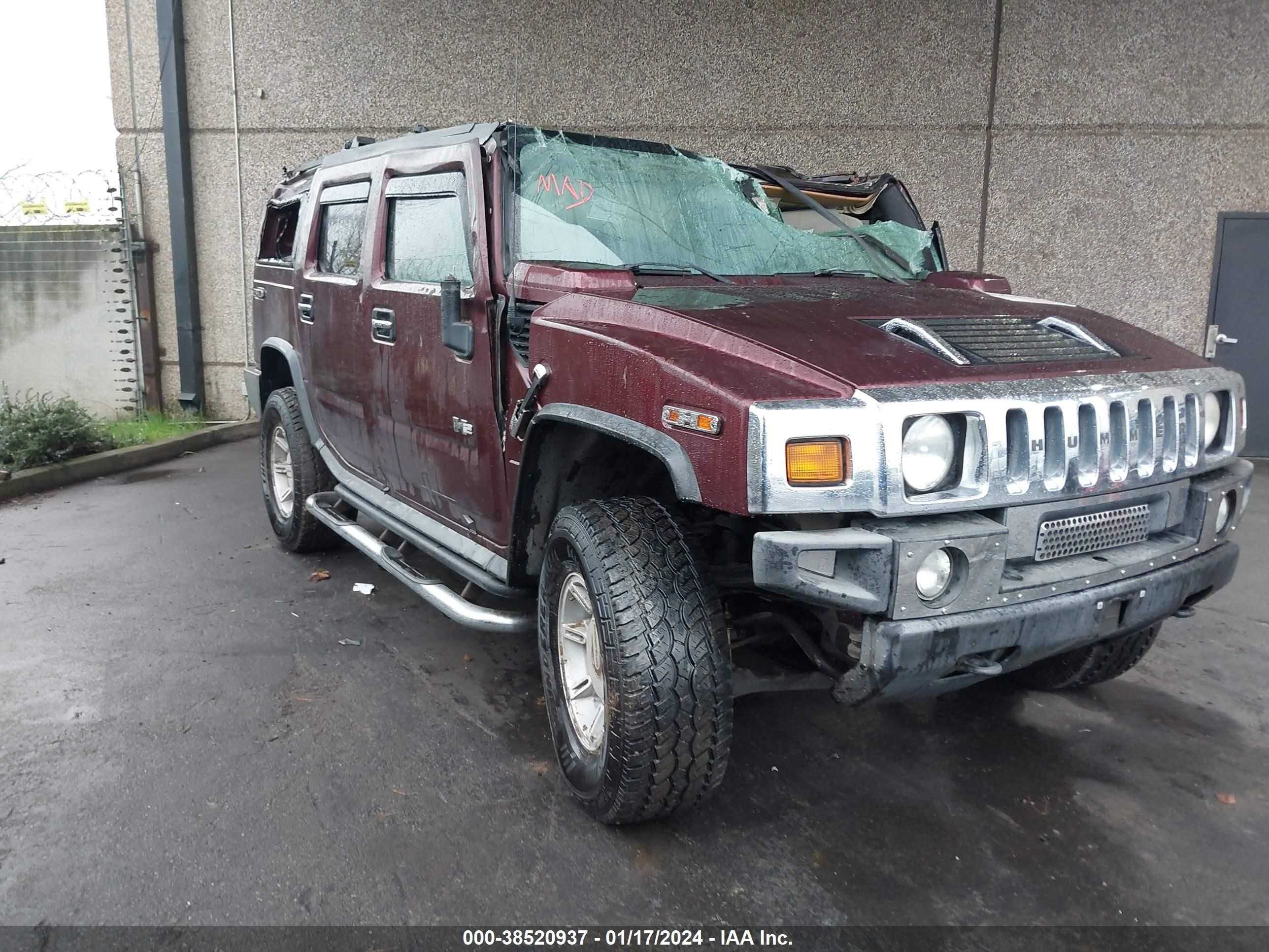 HUMMER H2 2007 5grgn23u07h101883