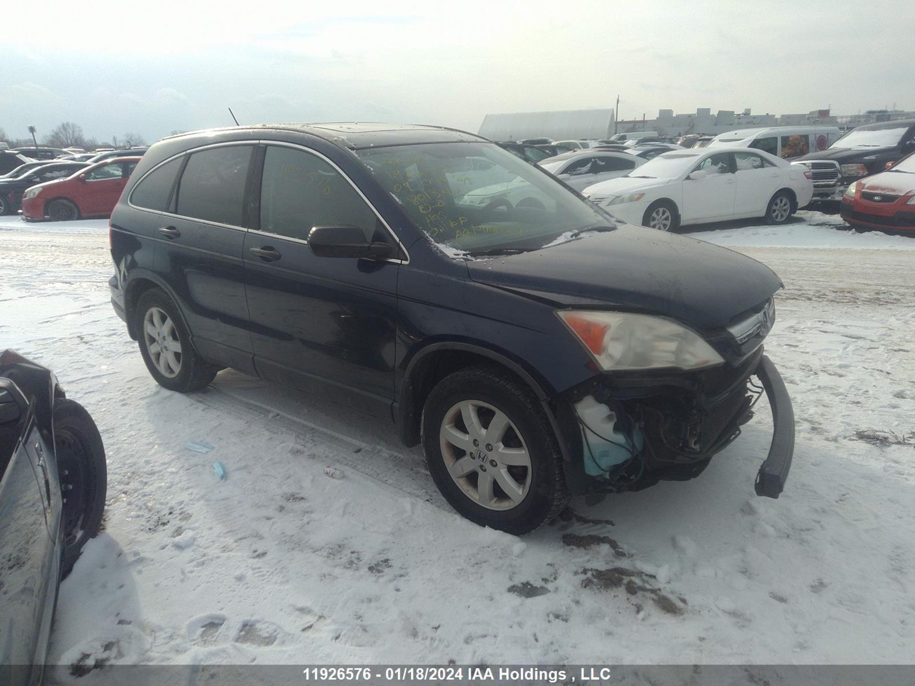 HONDA CR-V 2009 5j6re38539l801344