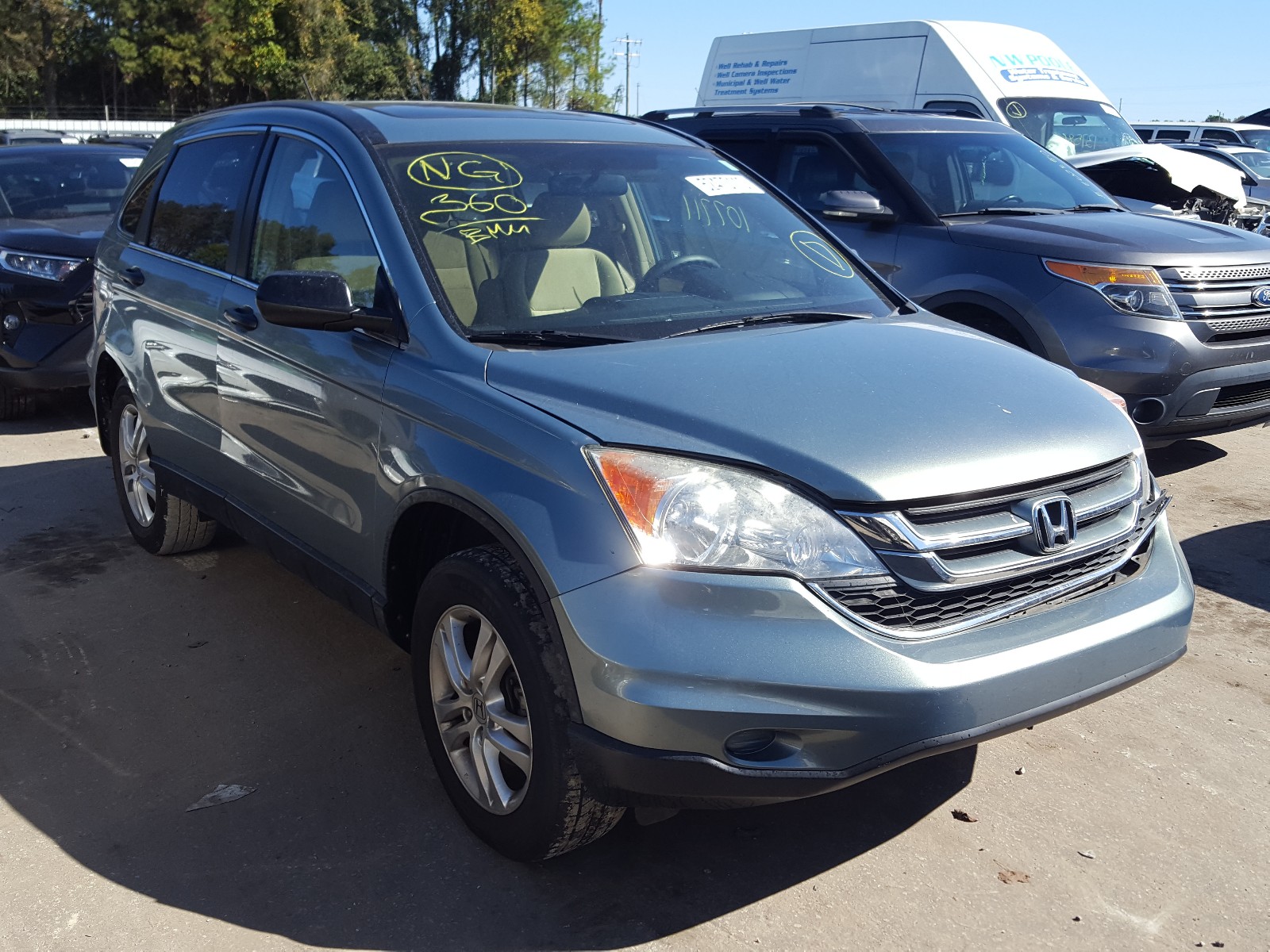 HONDA CR-V EX 2010 5j6re3h54al040134