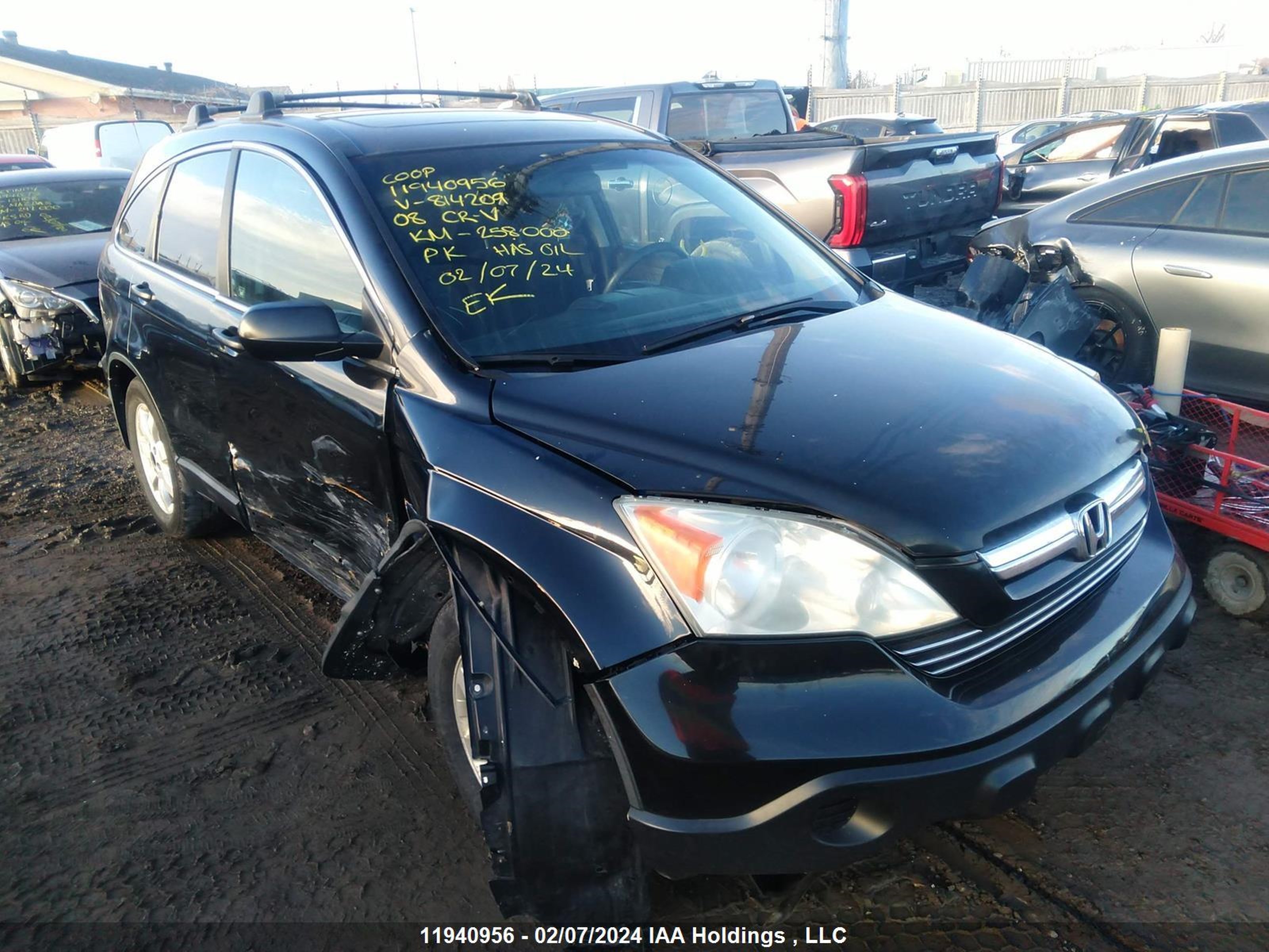 HONDA CR-V 2008 5j6re48518l814209