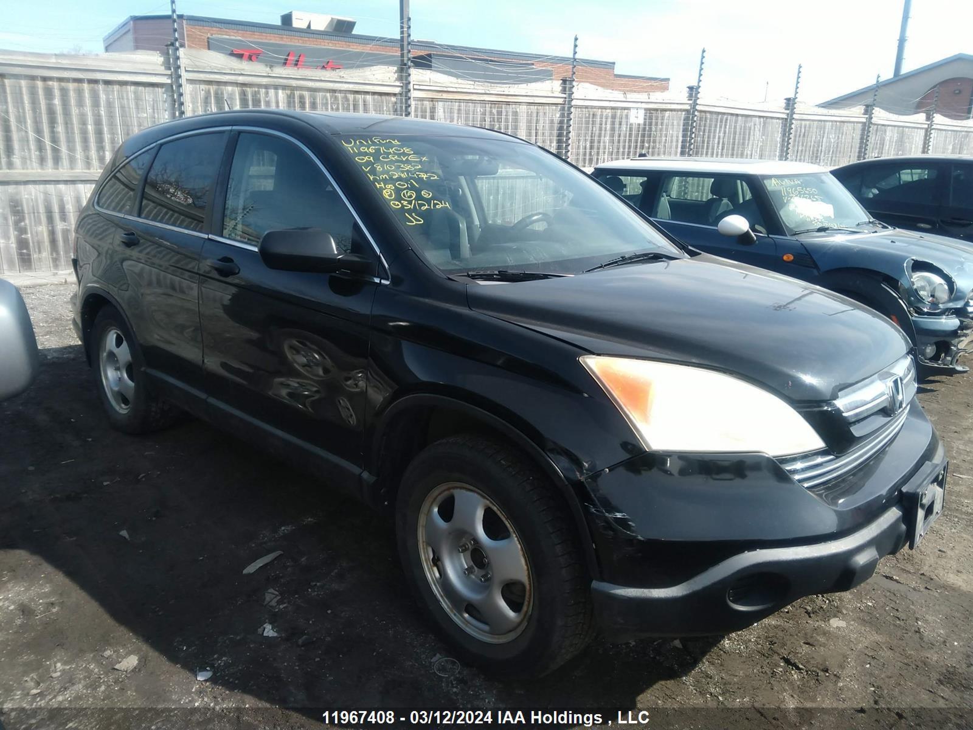 HONDA CR-V 2009 5j6re48549l810382