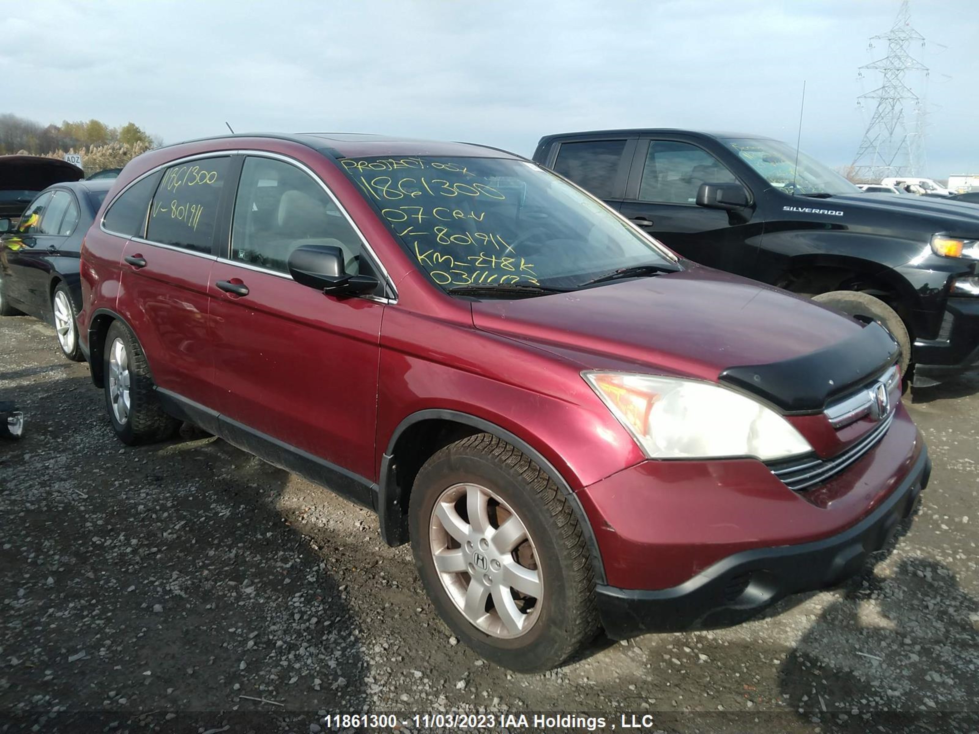 HONDA CR-V 2007 5j6re48587l801911