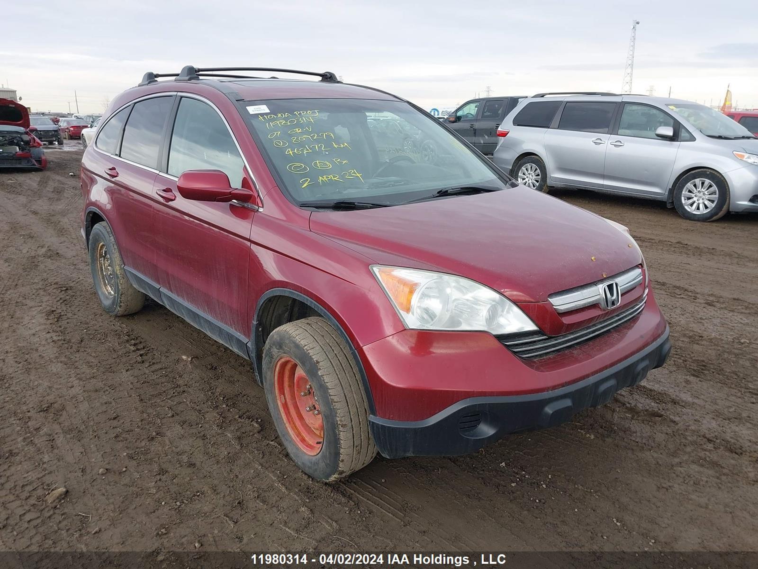 HONDA CR-V 2007 5j6re48787l809279