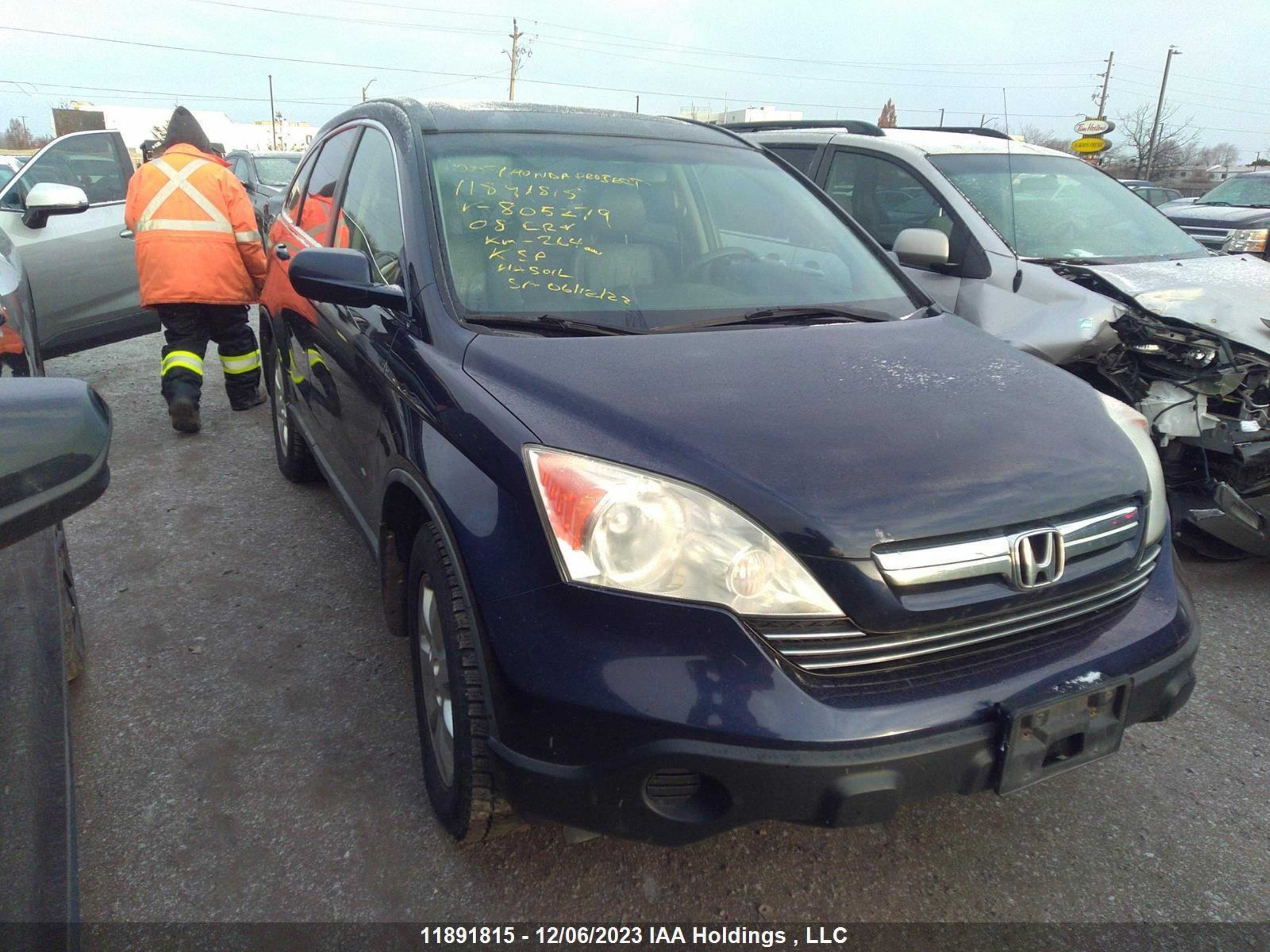 HONDA CR-V 2008 5j6re48788l805279