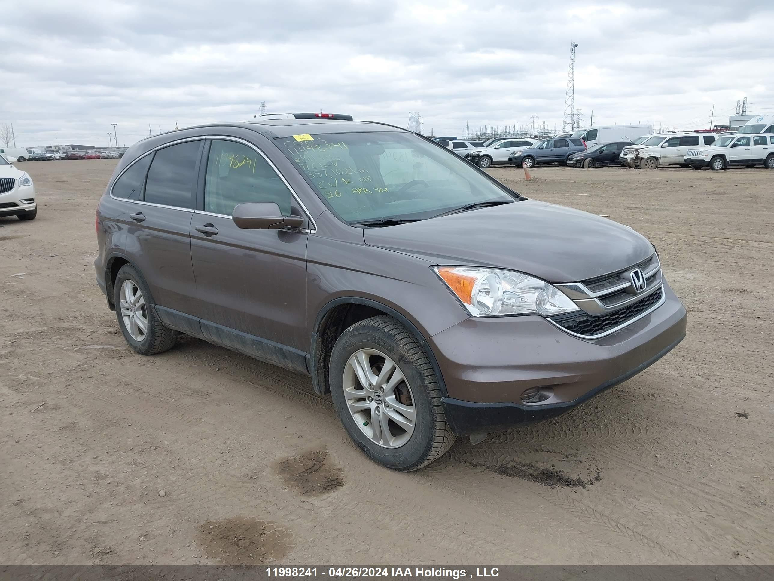 HONDA CR-V 2011 5j6re4h77bl811386