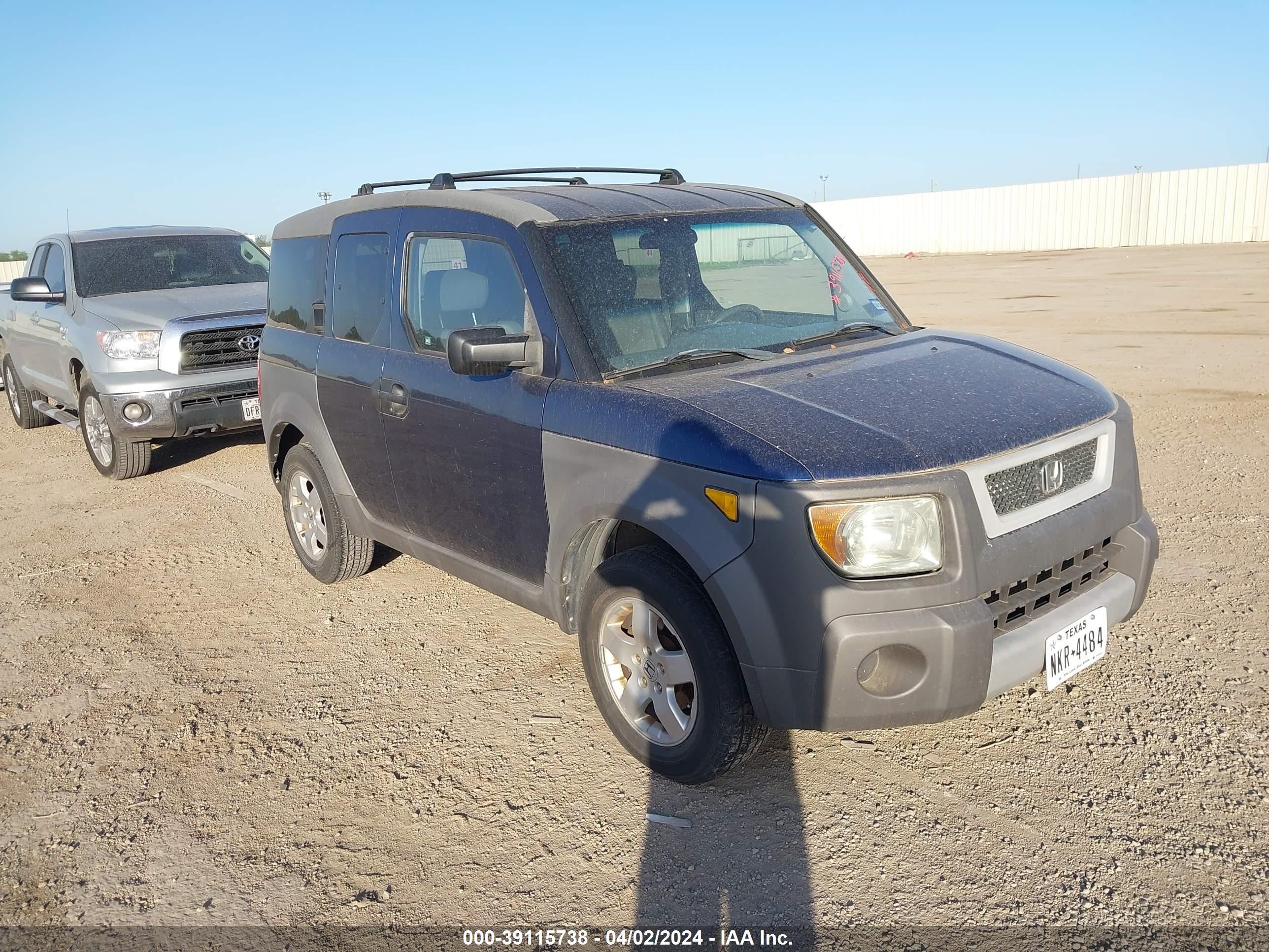 HONDA ELEMENT 2003 5j6yh18593l010654