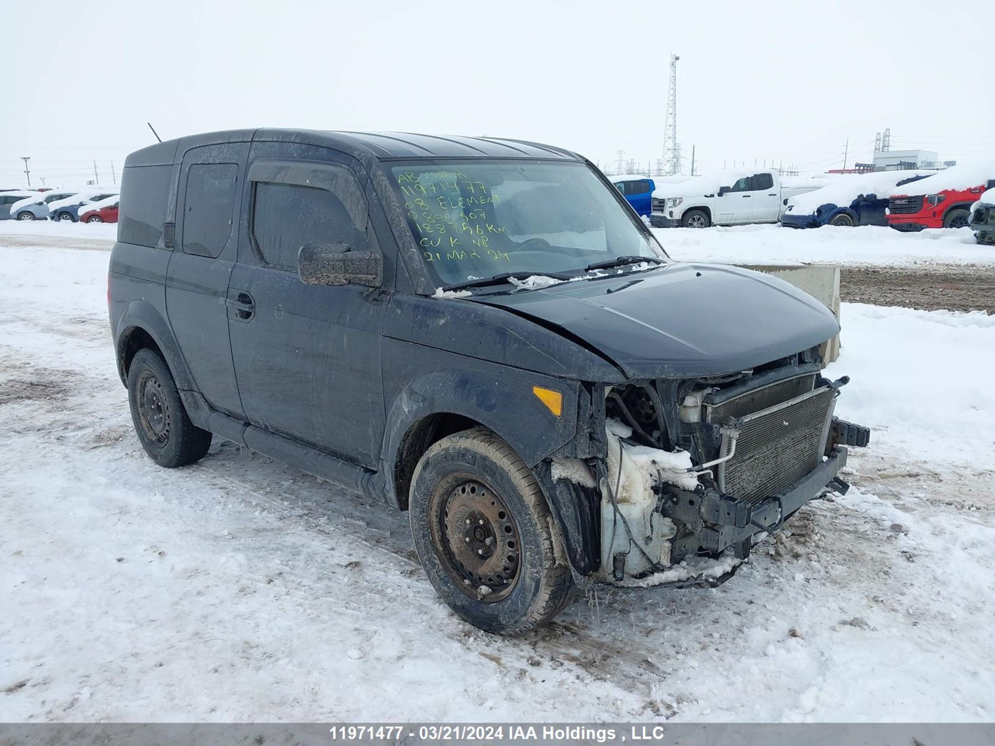 HONDA ELEMENT 2008 5j6yh18748l800307