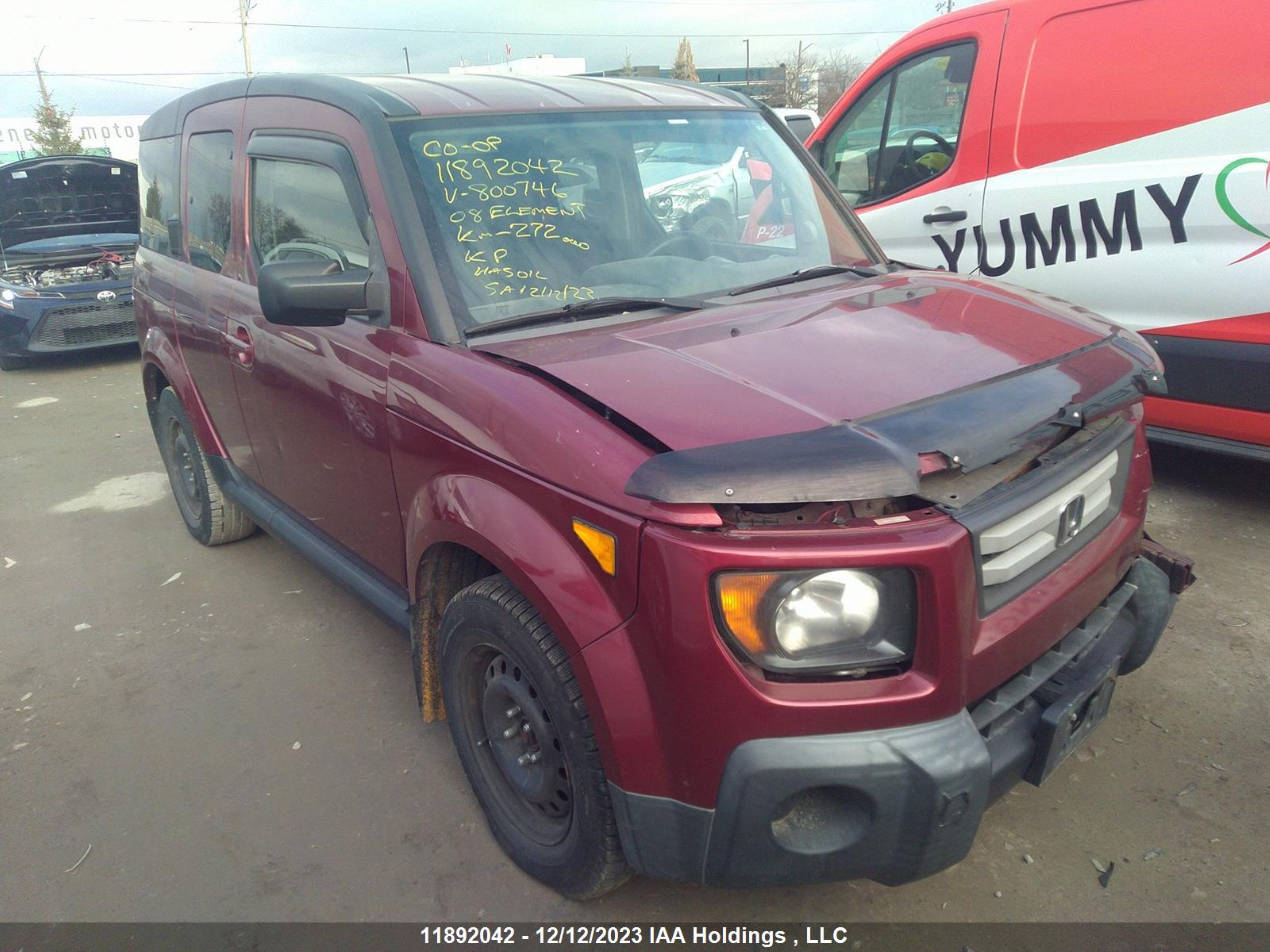 HONDA ELEMENT 2008 5j6yh18788l800746