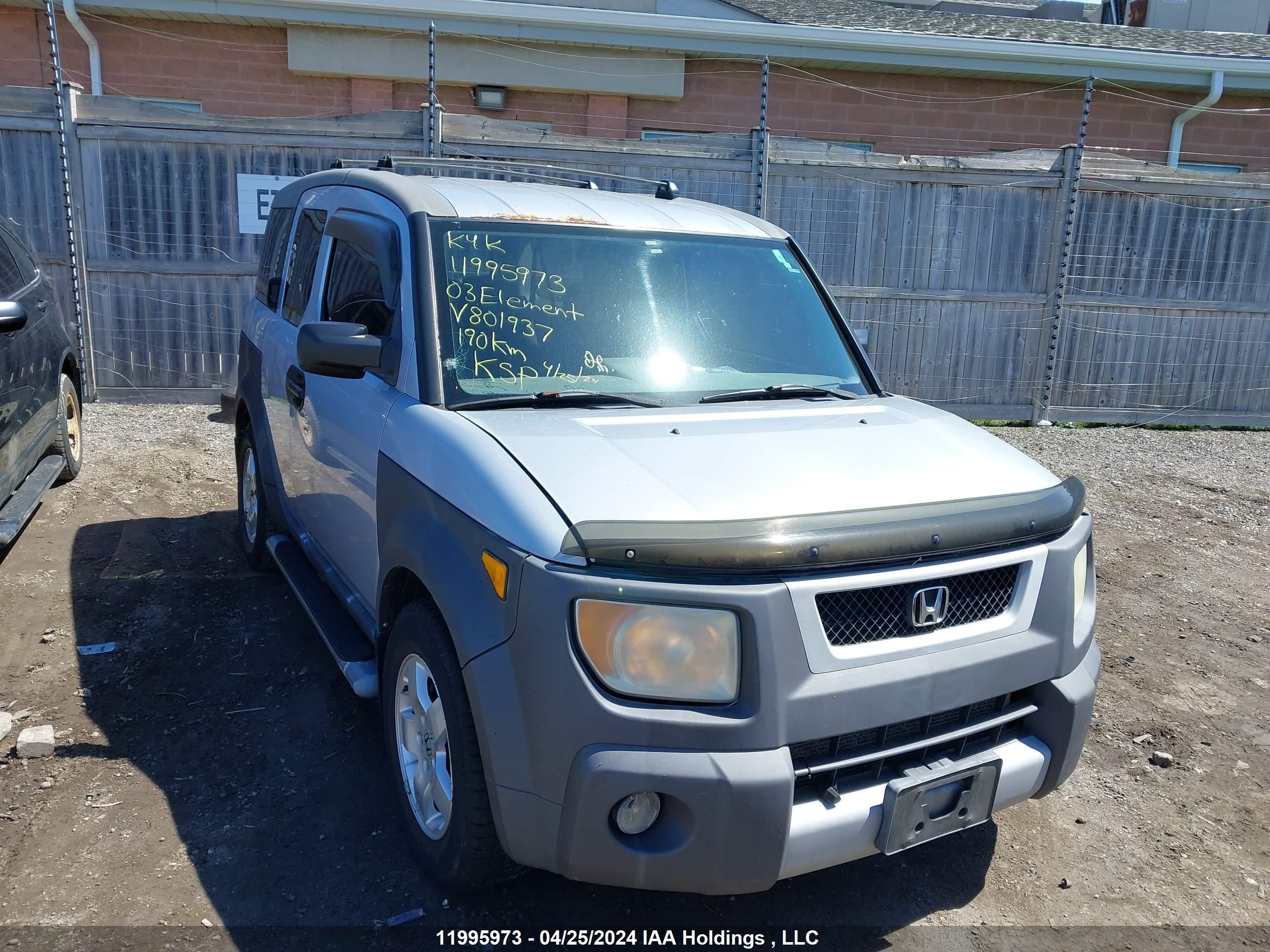 HONDA ELEMENT 2003 5j6yh28523l801937