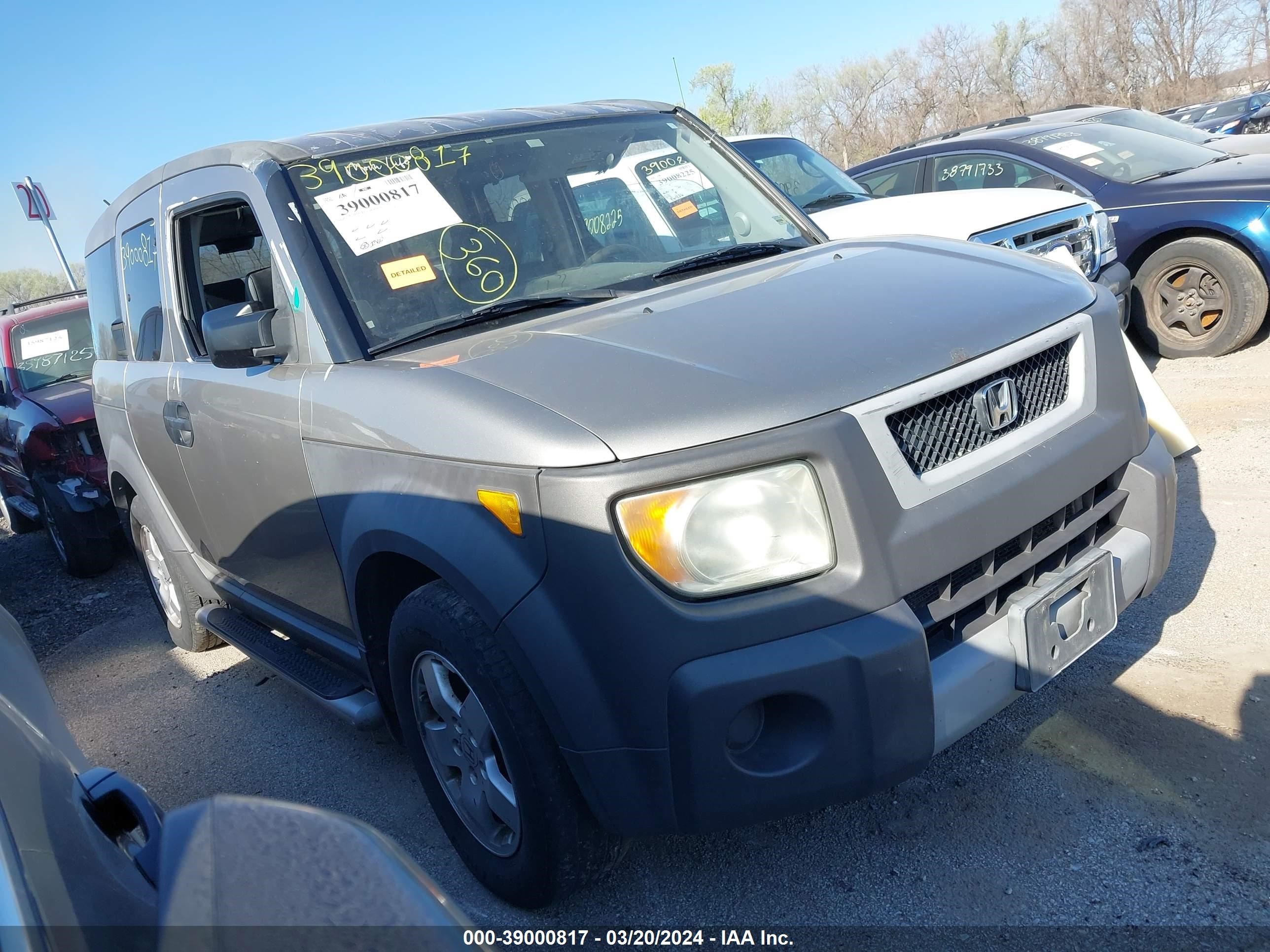 HONDA ELEMENT 2004 5j6yh28524l037301