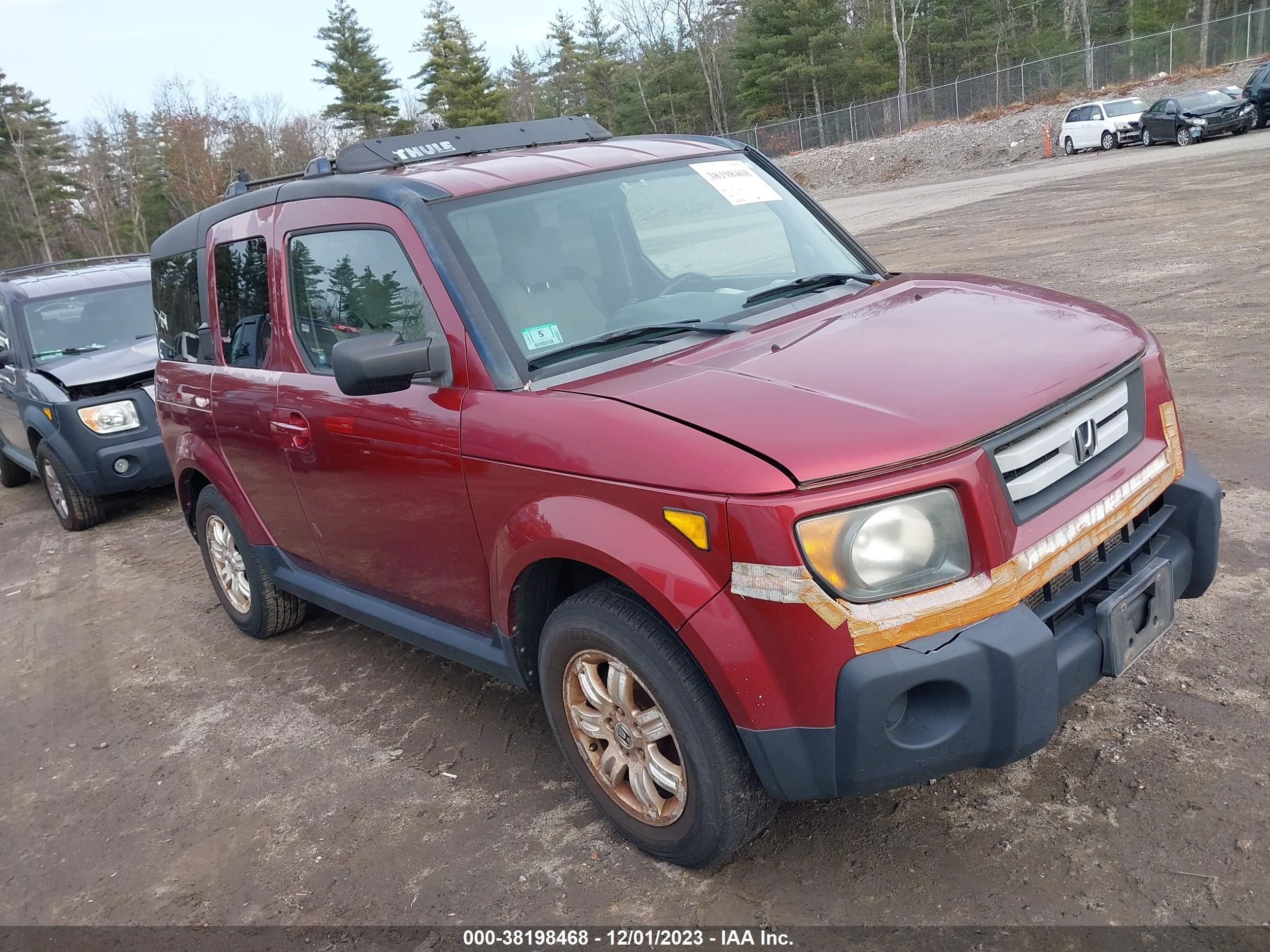 HONDA ELEMENT 2007 5j6yh287x7l006741