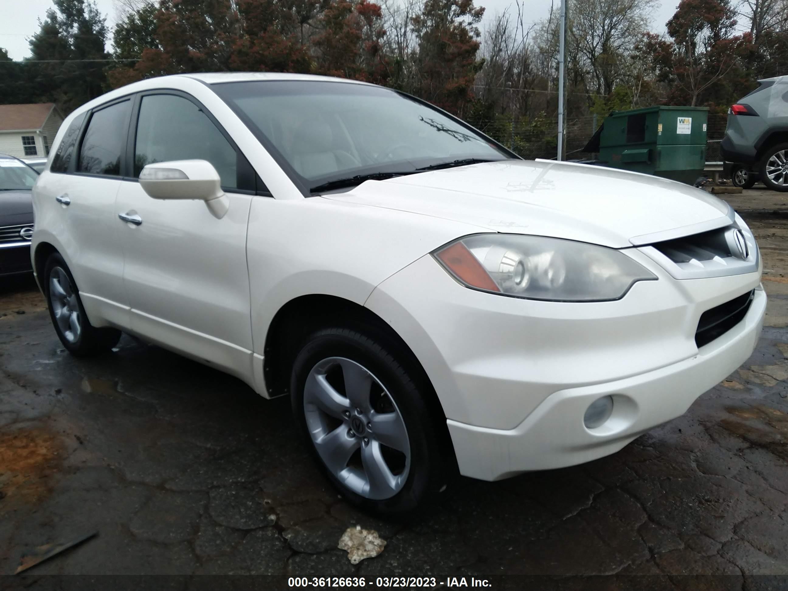 ACURA RDX 2007 5j8tb18237a025046