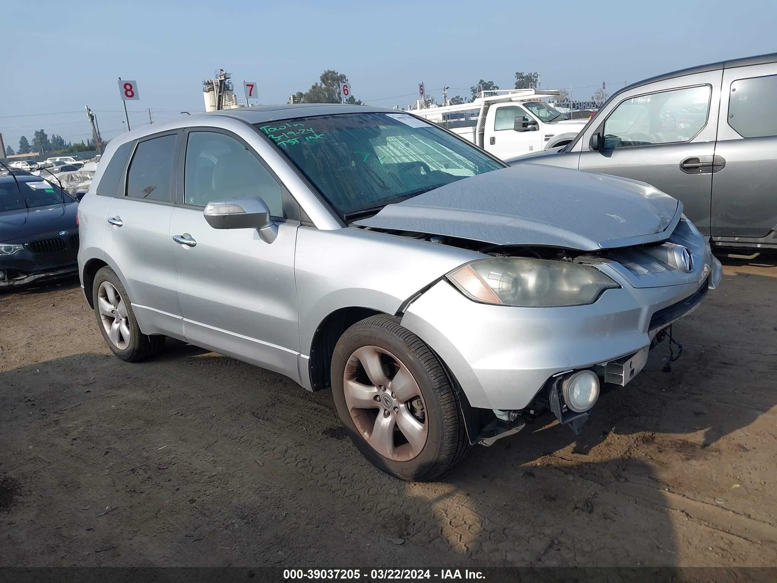 ACURA RDX 2008 5j8tb18298a013162