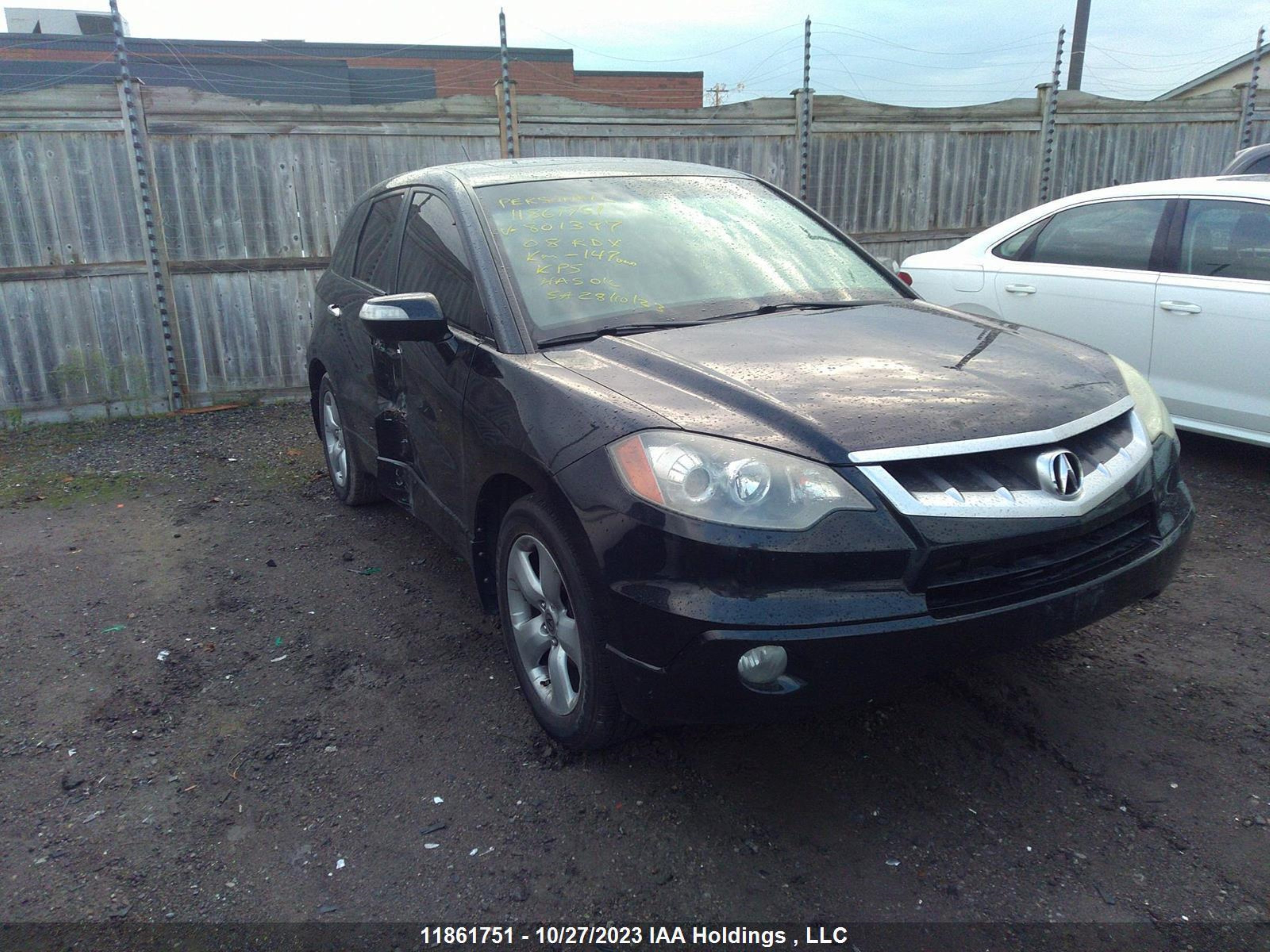 ACURA RDX 2008 5j8tb182x8a801397