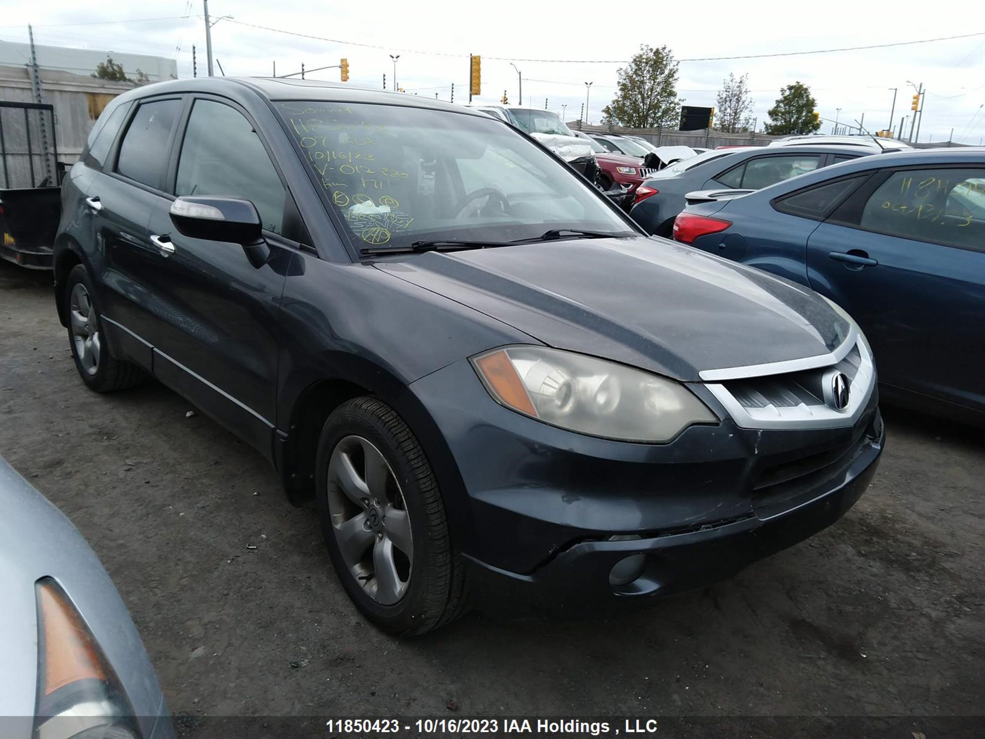 ACURA RDX 2007 5j8tb18507a012880