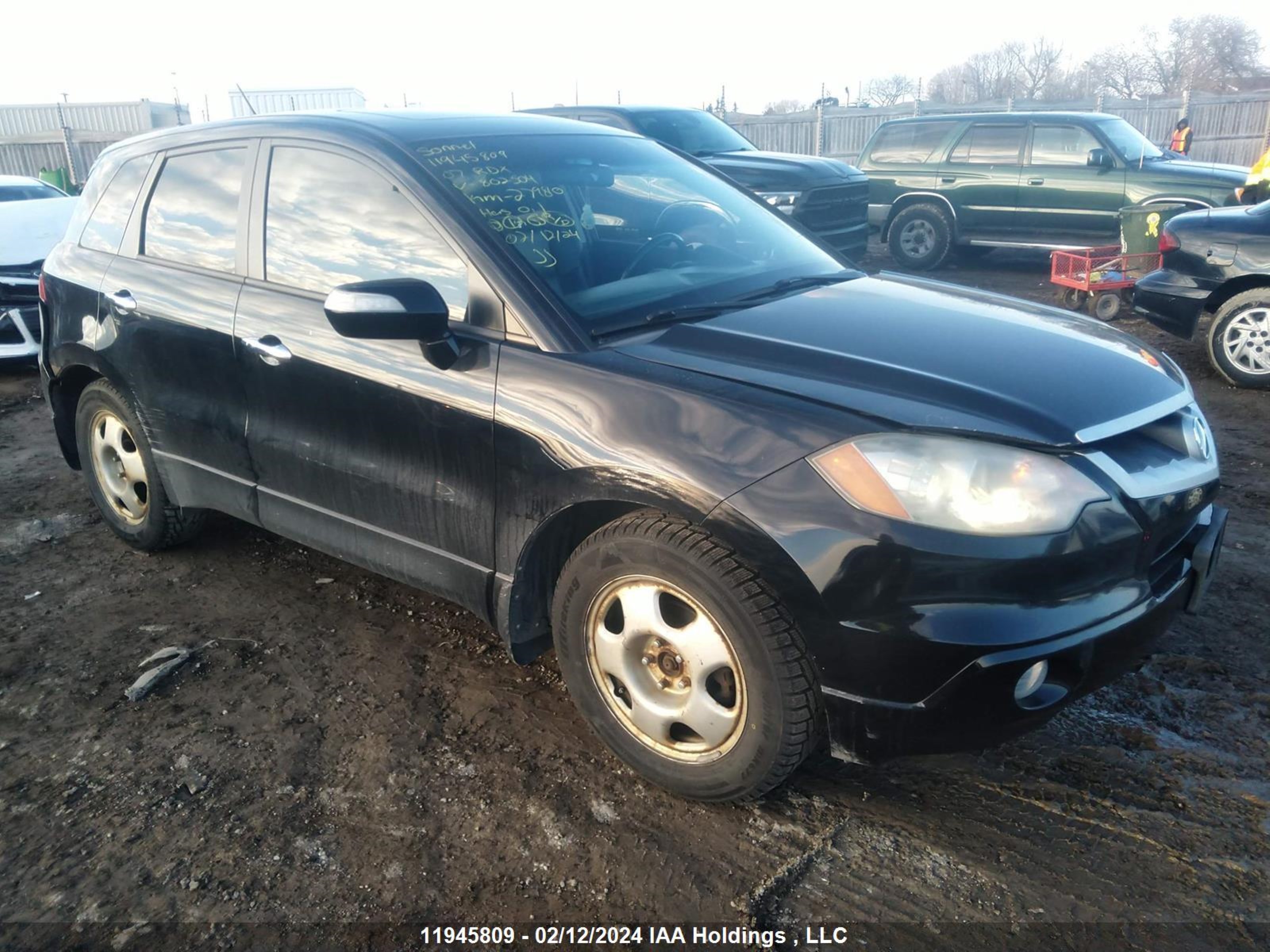 ACURA RDX 2007 5j8tb18507a802504