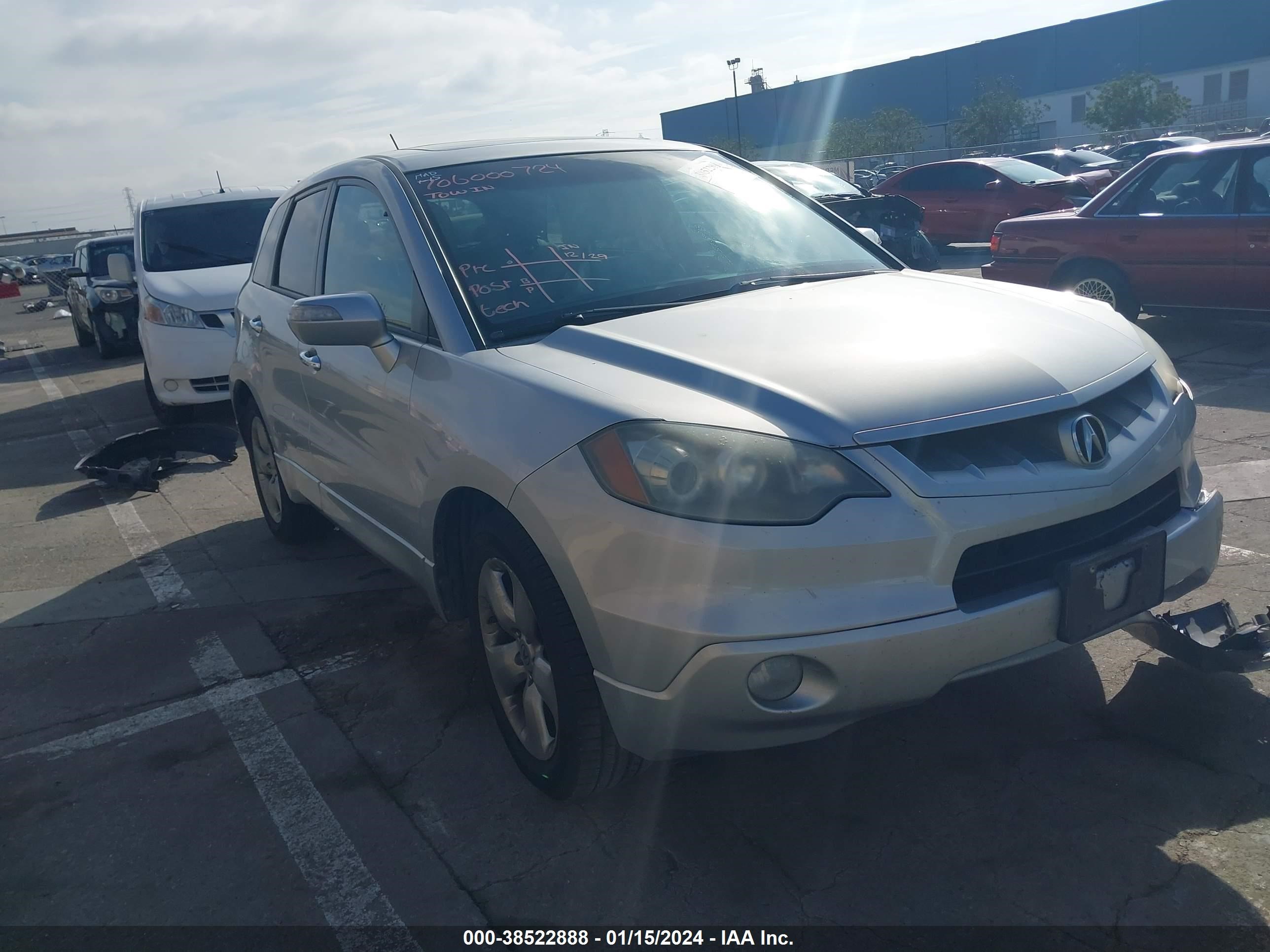 ACURA RDX 2008 5j8tb18578a004034