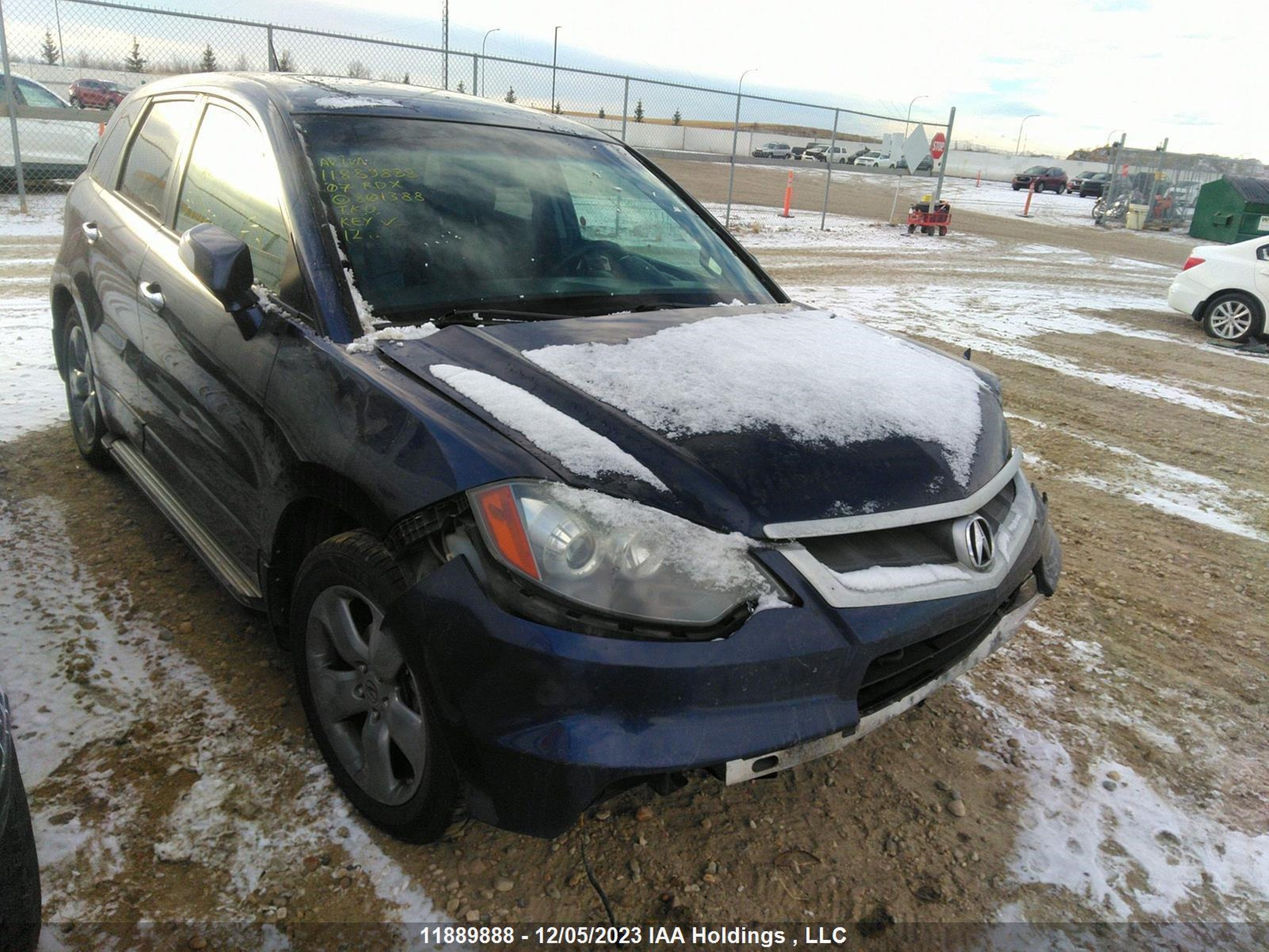 ACURA RDX 2007 5j8tb18587a801388