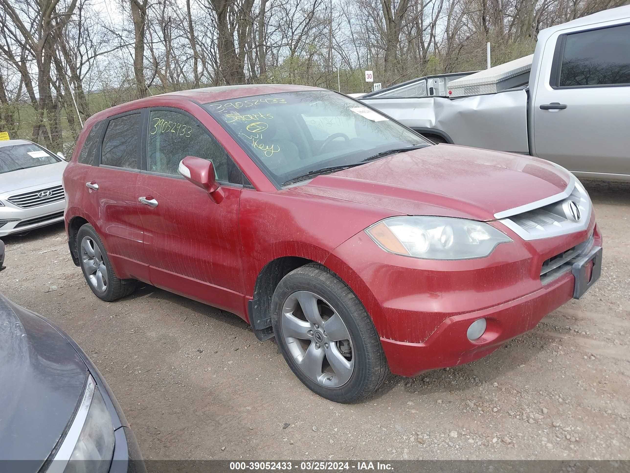 ACURA RDX 2008 5j8tb185x8a019272