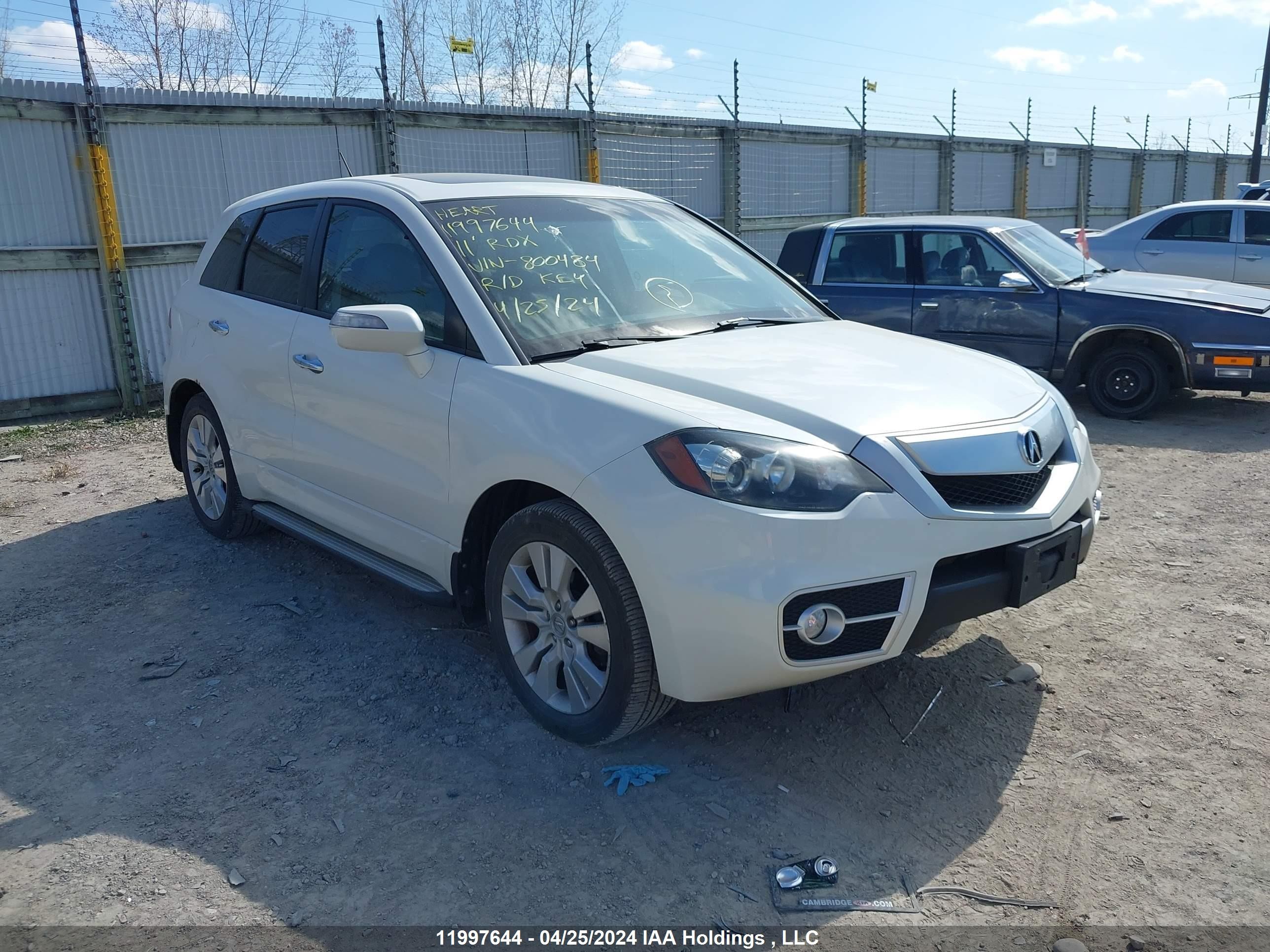 ACURA RDX 2011 5j8tb1h59ba800484