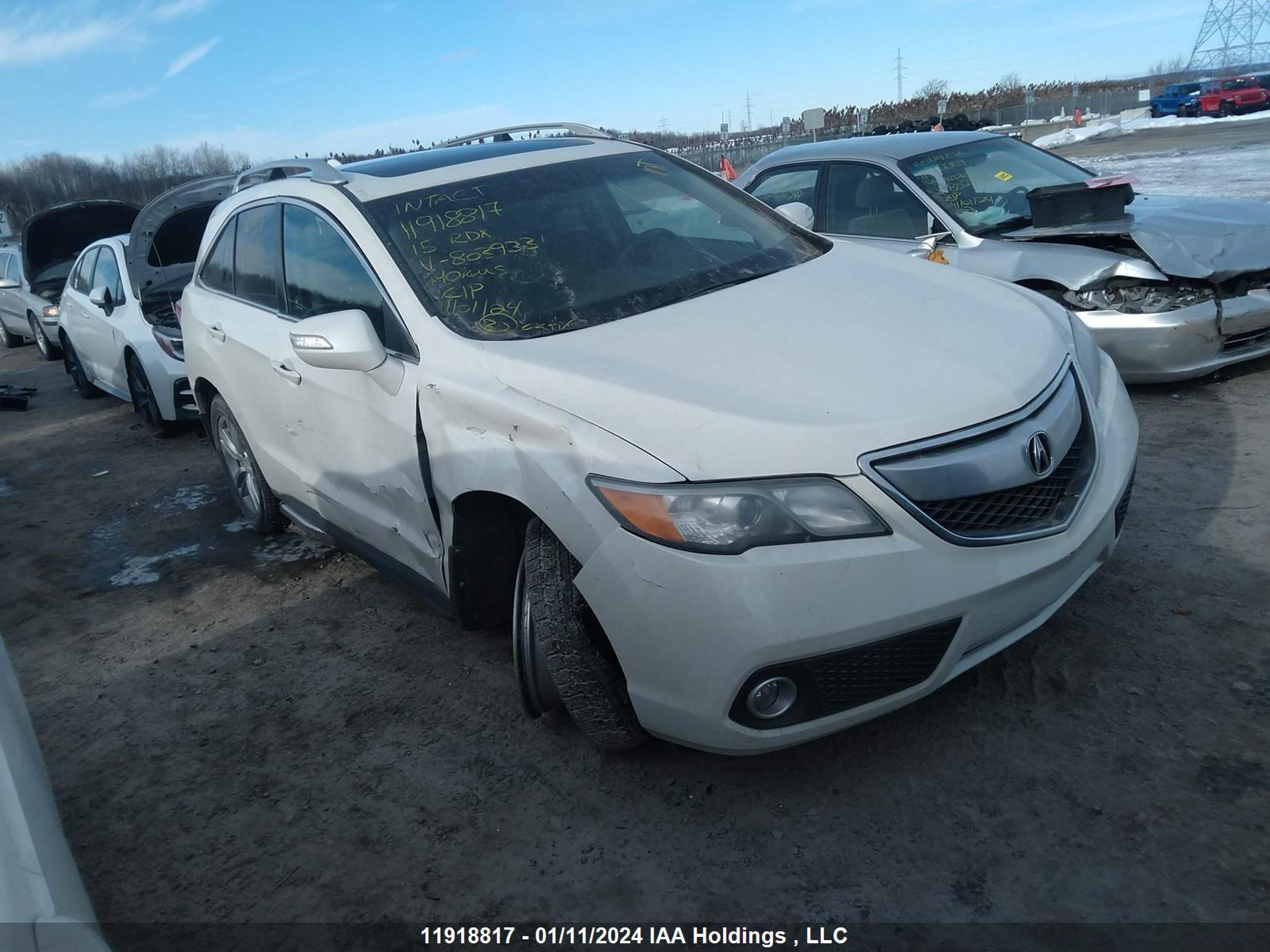 ACURA RDX 2015 5j8tb4h32fl803933