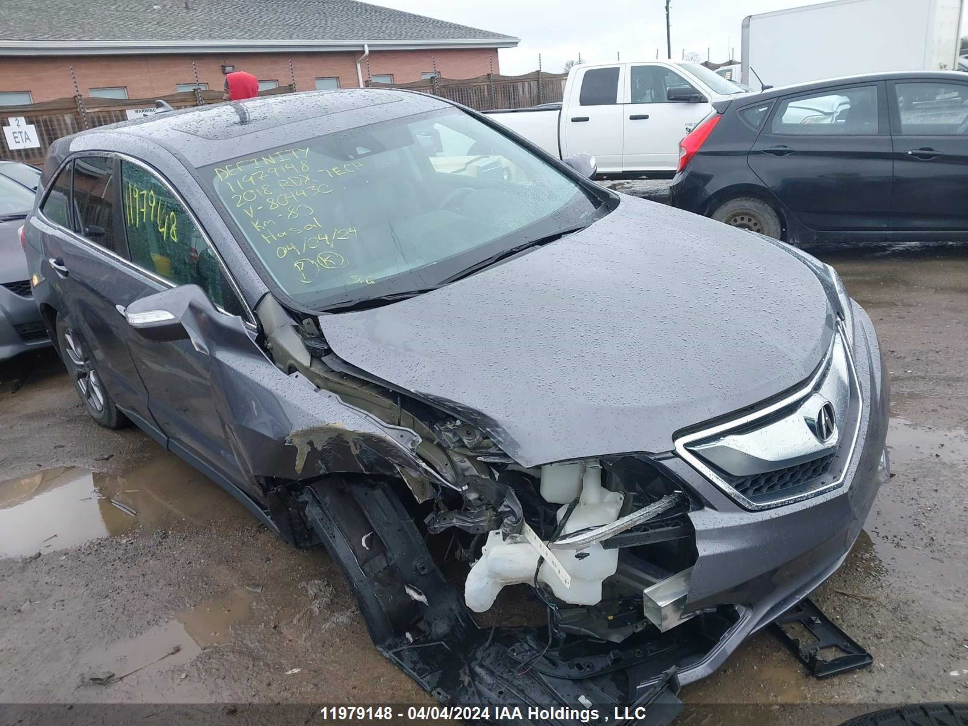 ACURA RDX 2018 5j8tb4h50jl804430