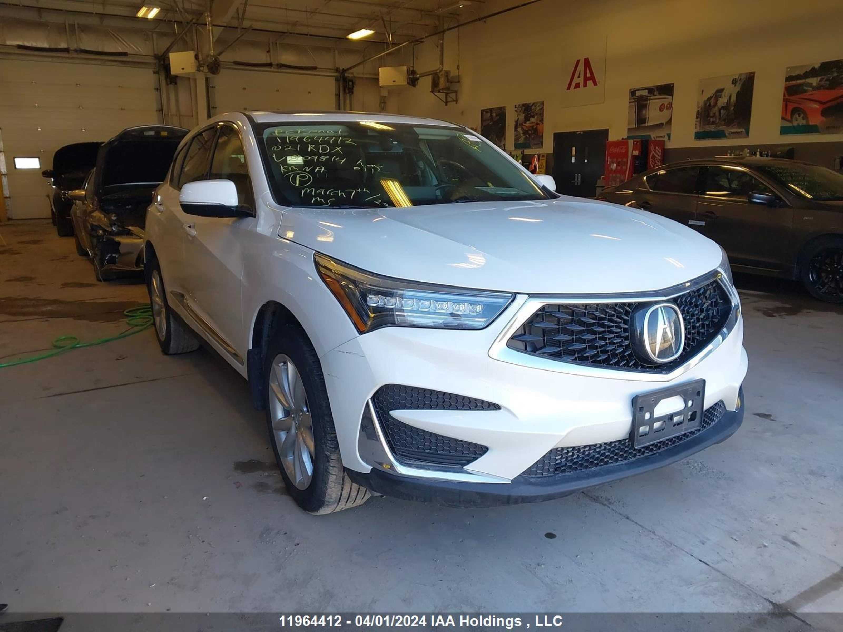 ACURA RDX 2021 5j8tc2h52ml809814