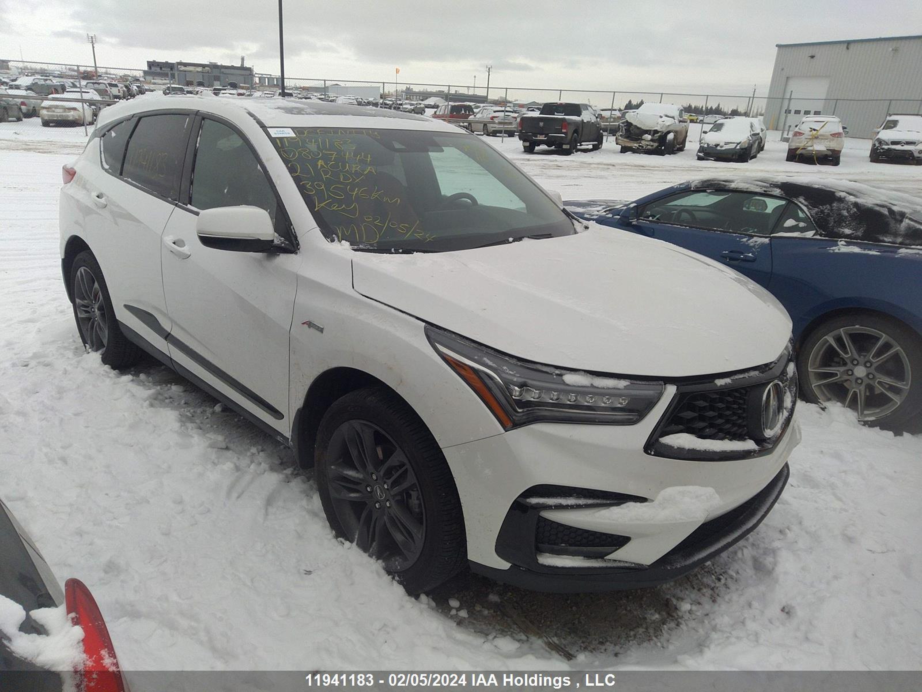 ACURA RDX 2021 5j8tc2h66ml807444