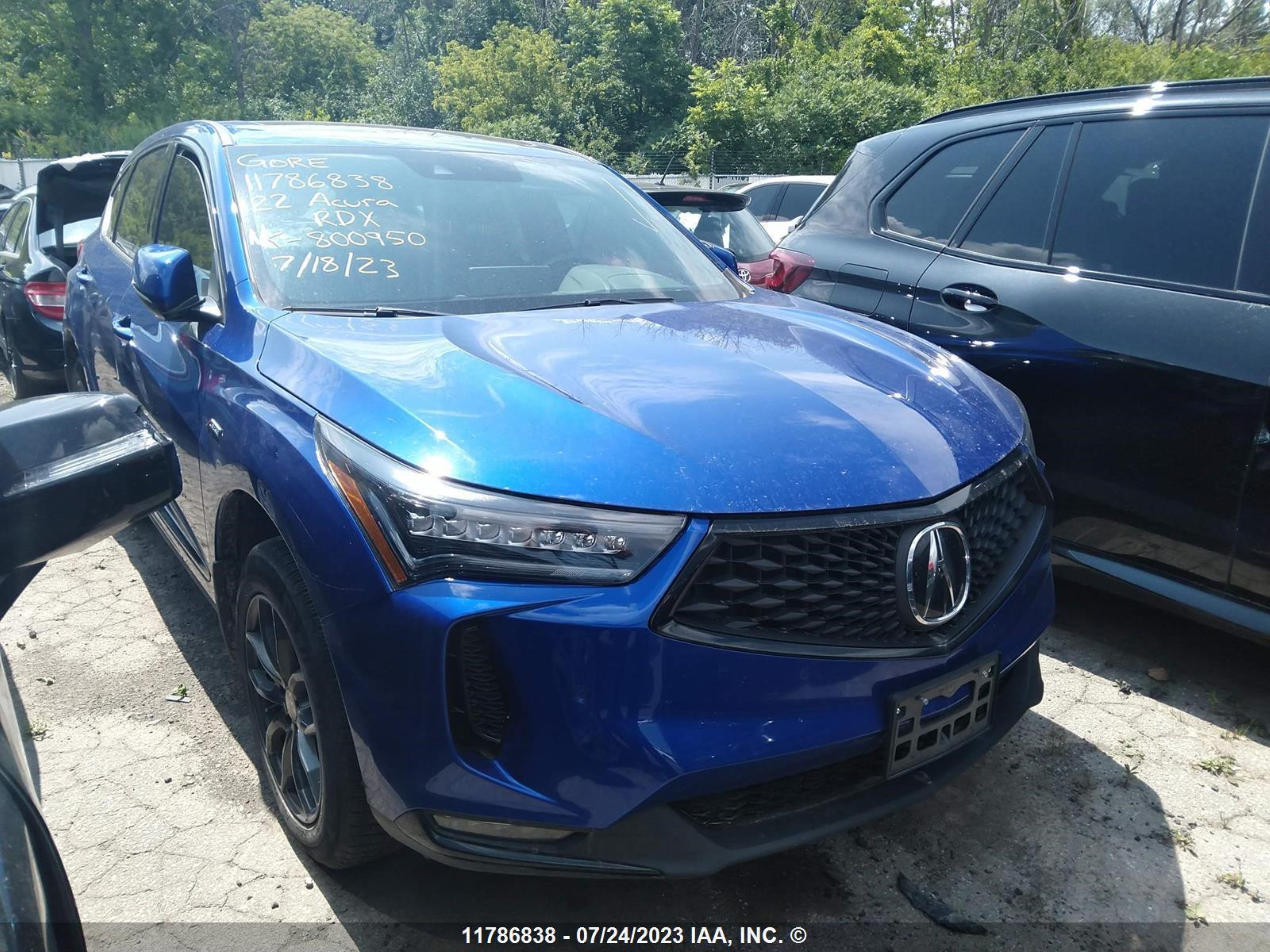 ACURA RDX 2022 5j8tc2h66nl800950