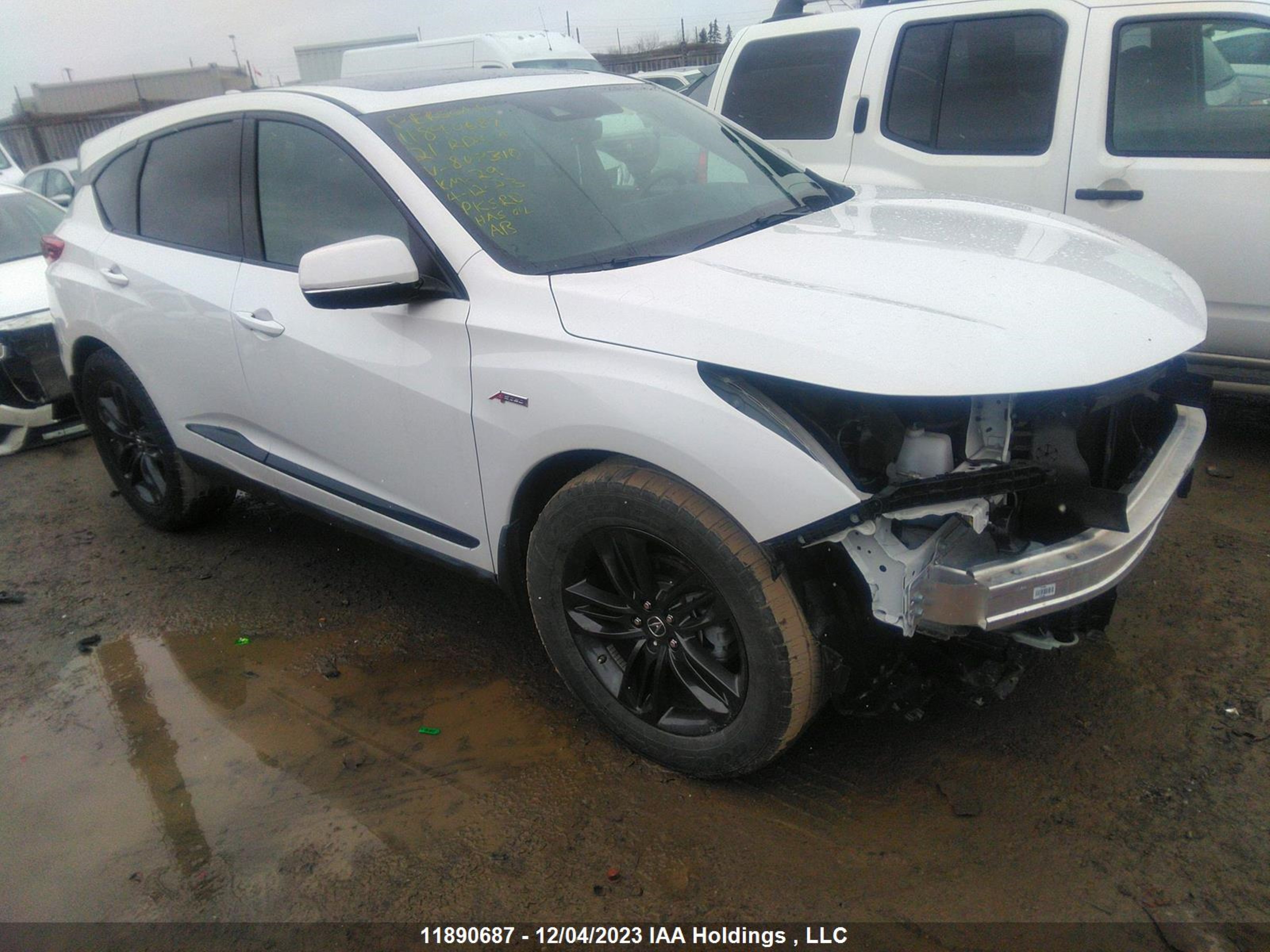 ACURA RDX 2021 5j8tc2h67ml807310