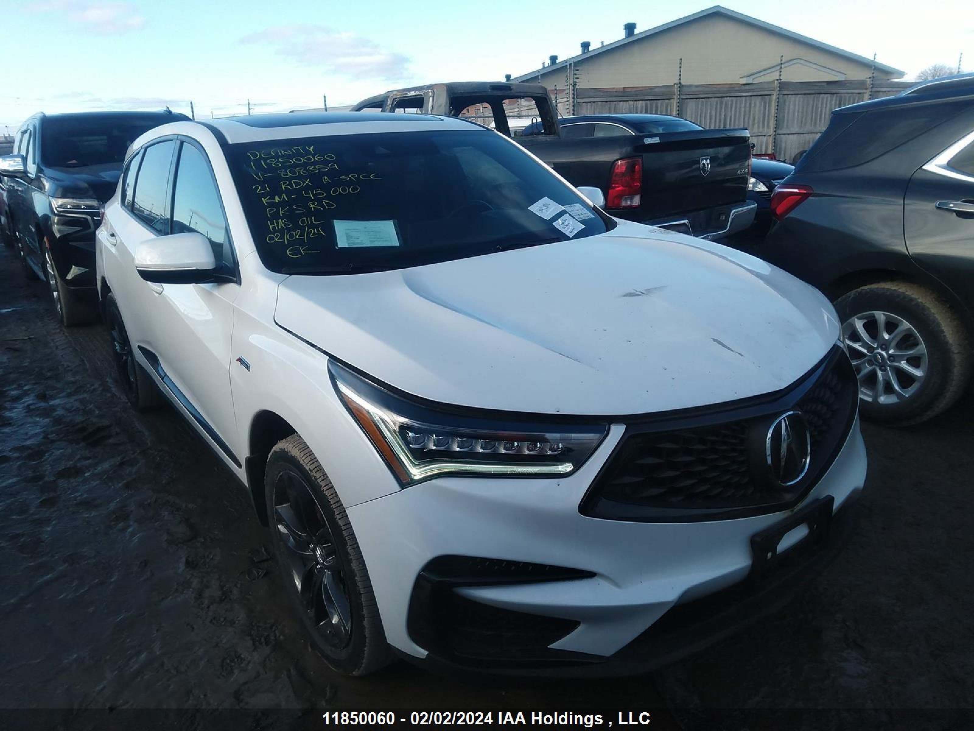 ACURA RDX 2021 5j8tc2h69ml808359