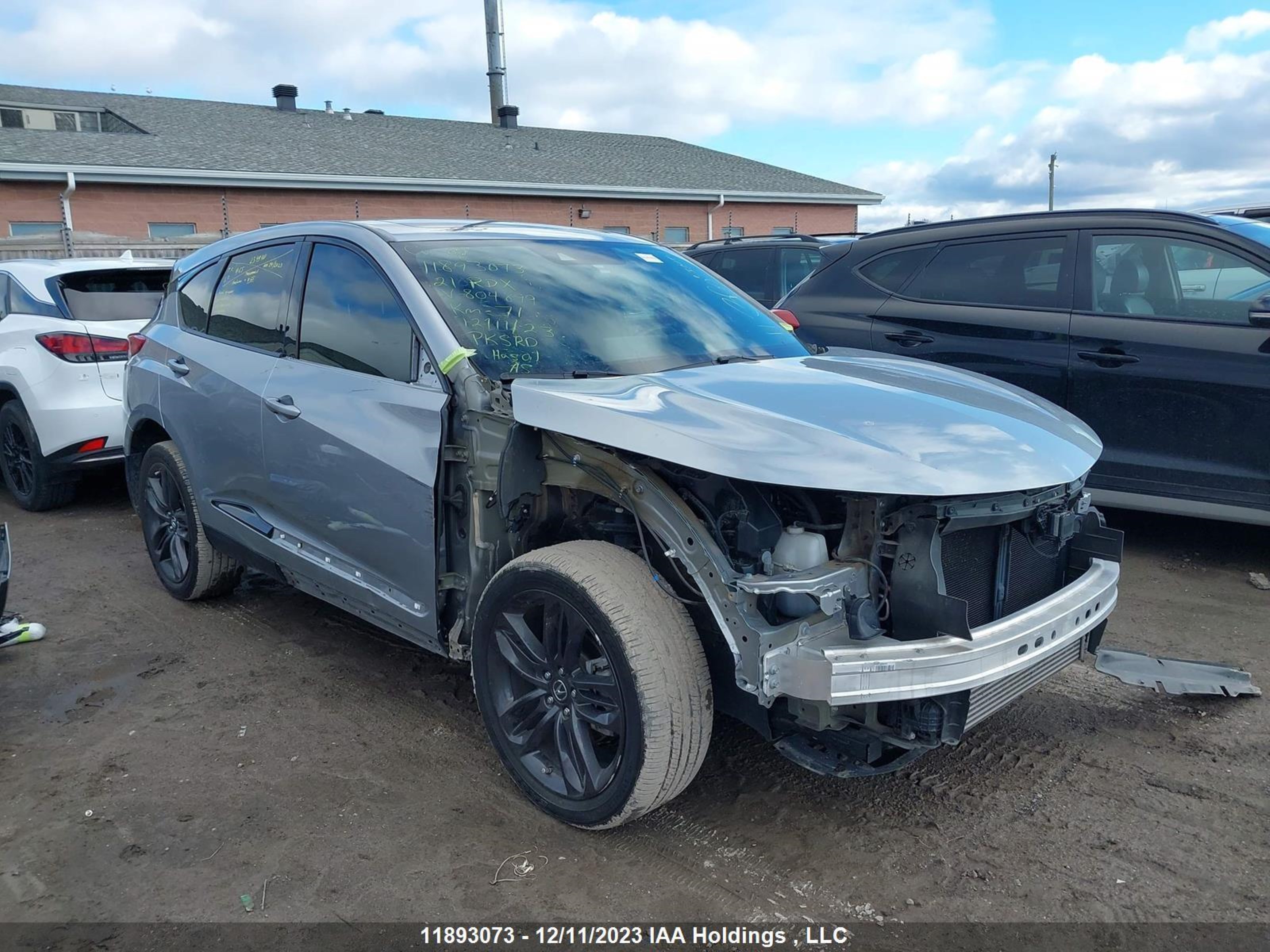 ACURA RDX 2021 5j8tc2h6xml804899