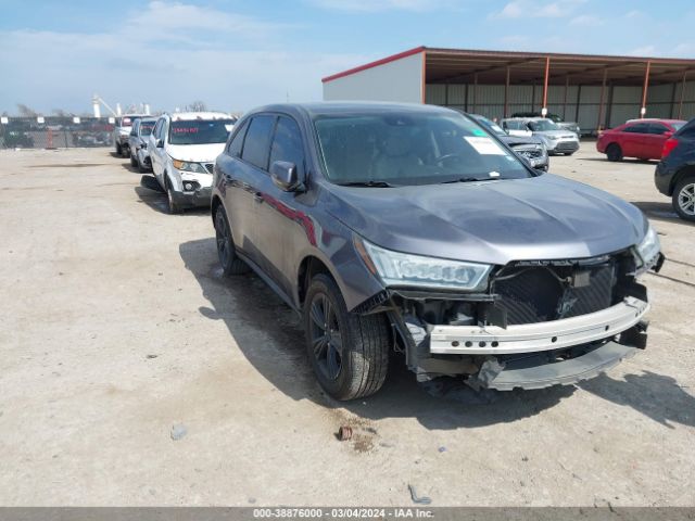 ACURA MDX 2017 5j8yd3h30hl002172