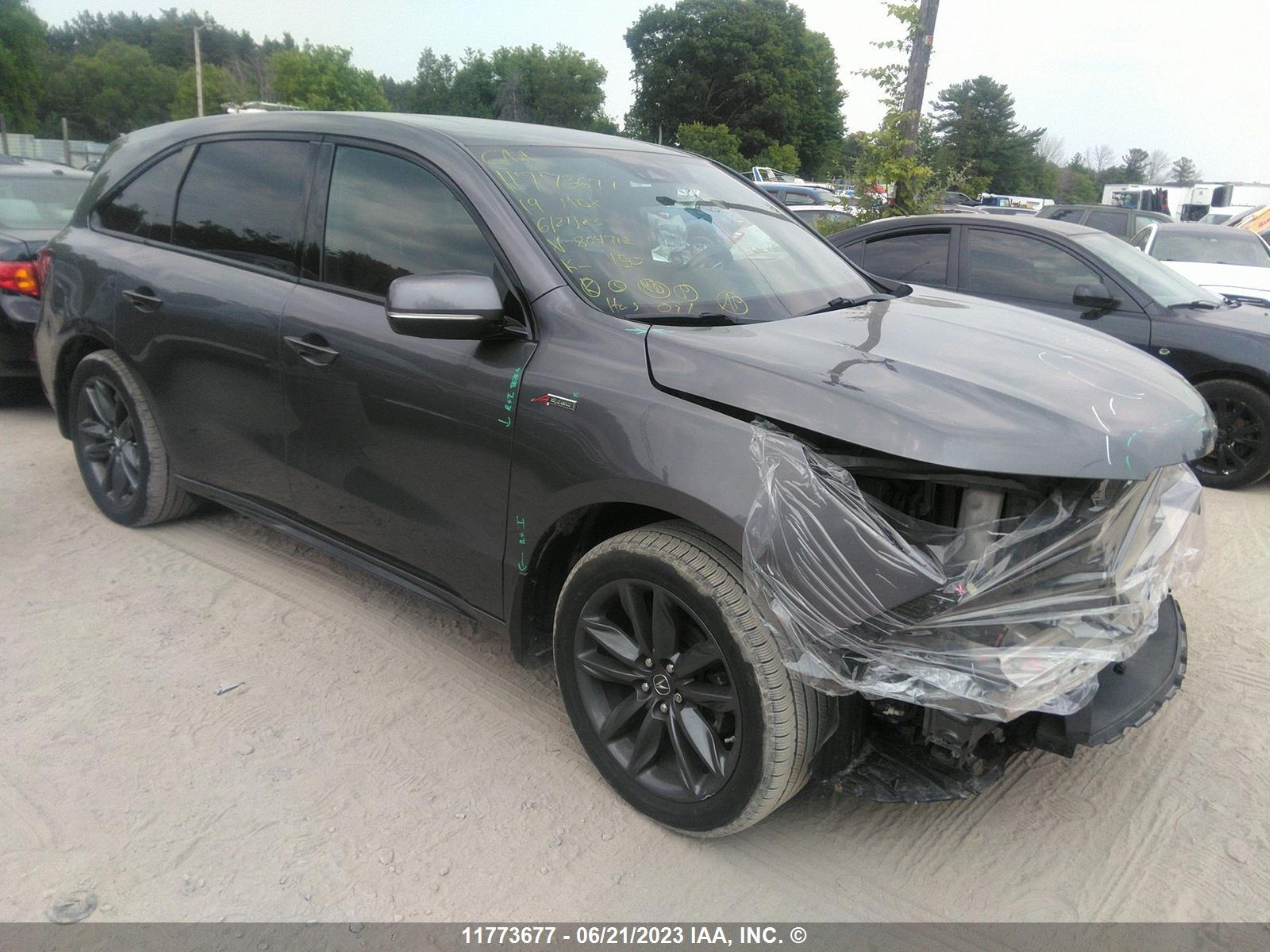 ACURA MDX 2019 5j8yd4h02kl804712