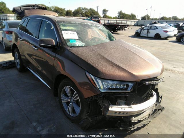 ACURA MDX 2019 5j8yd4h33kl010506