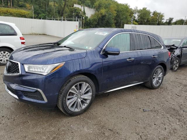 ACURA MDX 2017 5j8yd4h51hl000356