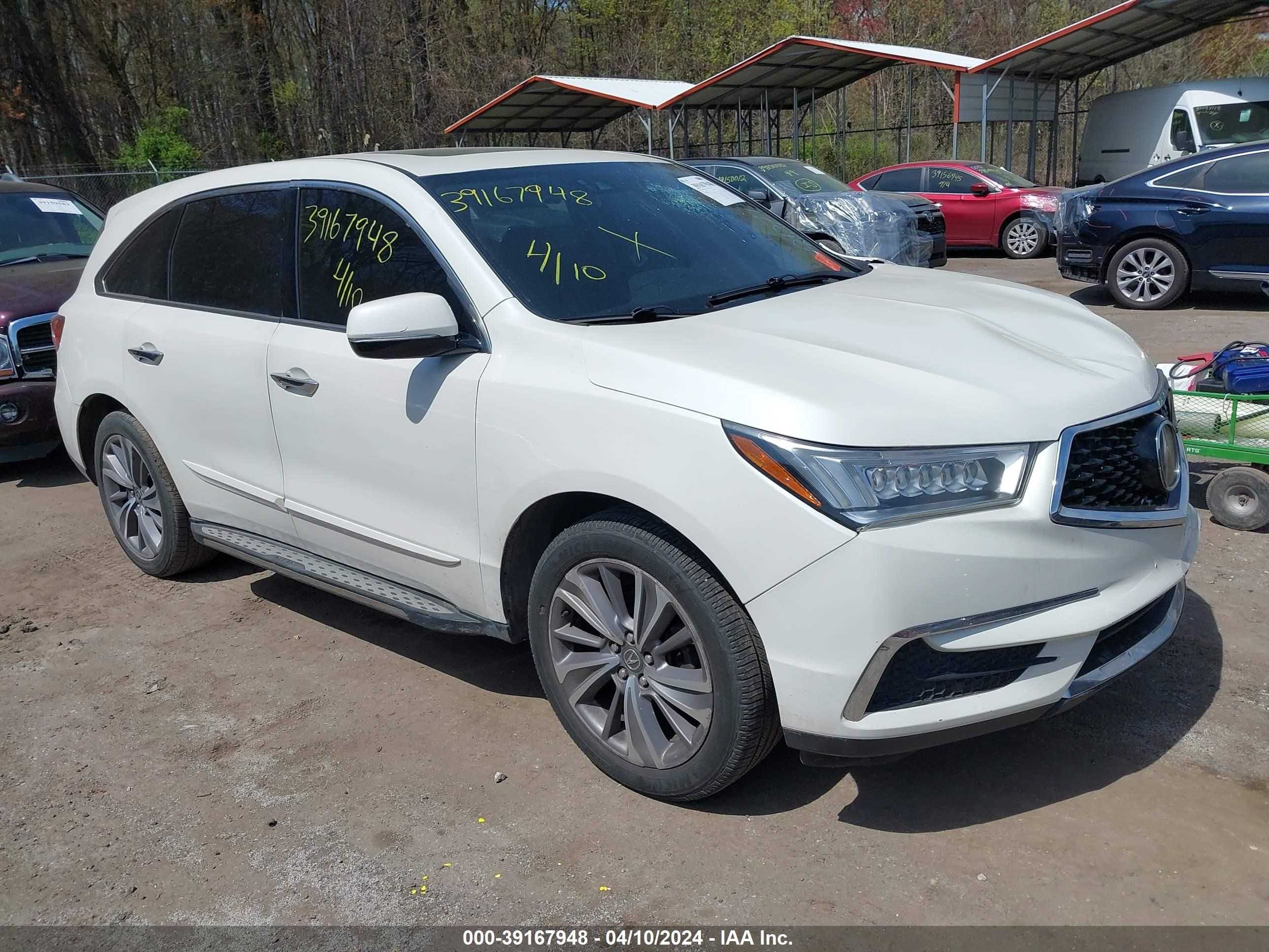 ACURA MDX 2018 5j8yd4h55jl007171