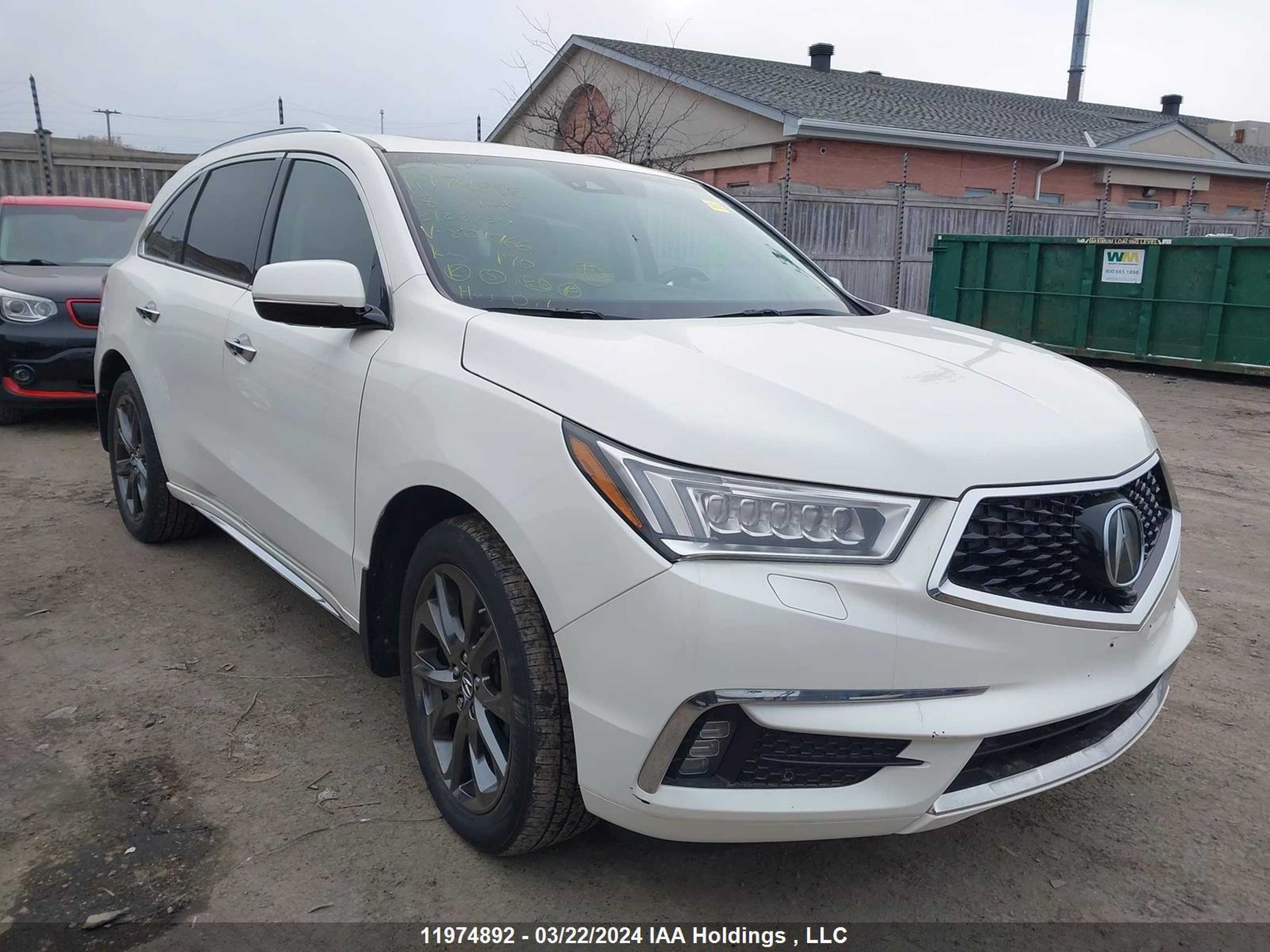 ACURA MDX 2018 5j8yd4h84jl801766