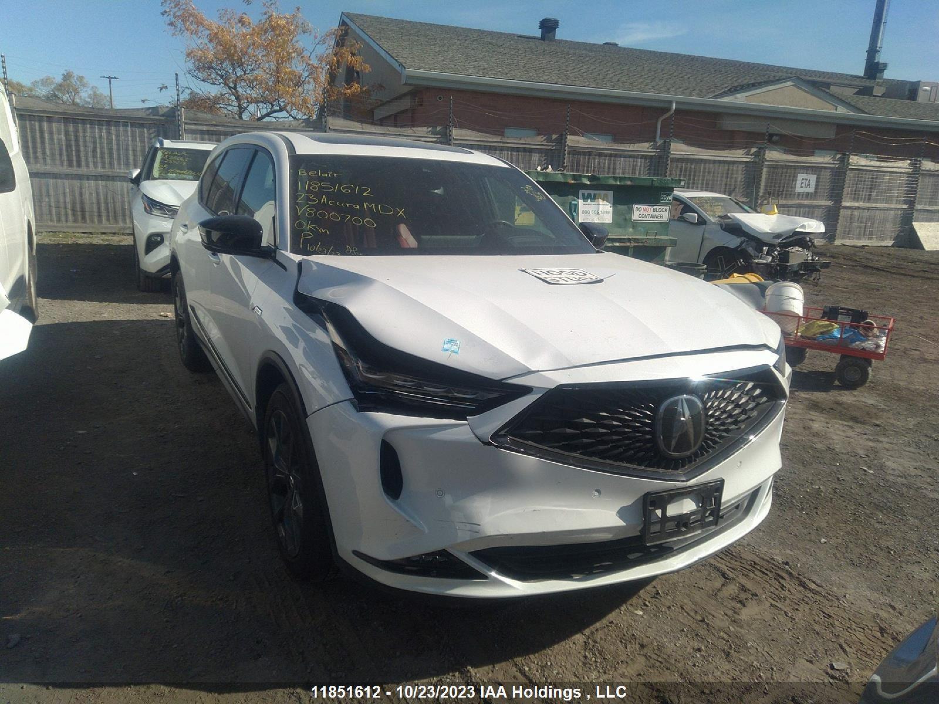 ACURA MDX 2023 5j8ye1h04pl800700