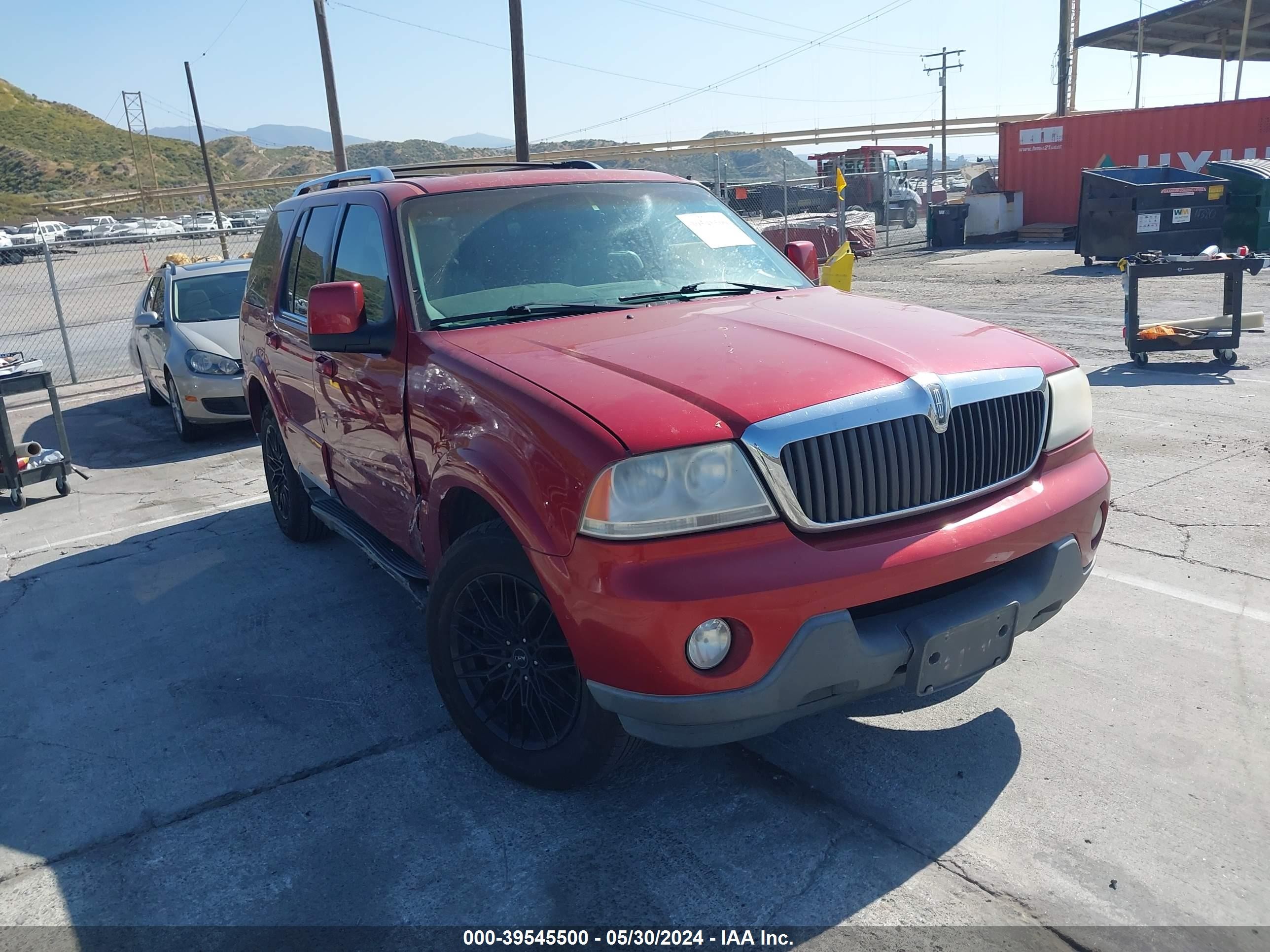 LINCOLN AVIATOR 2004 5lmeu68h74zj16541