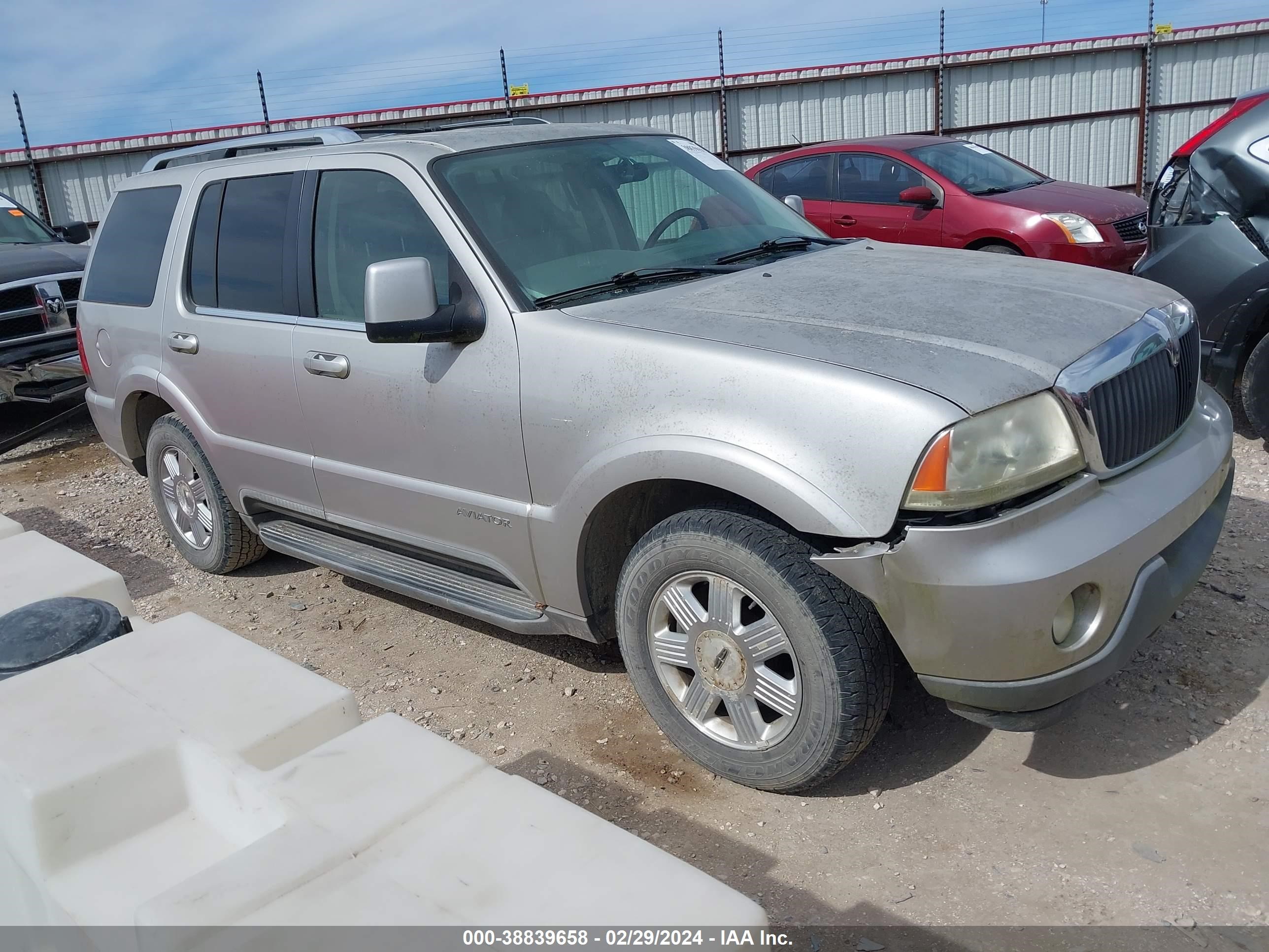 LINCOLN AVIATOR 2003 5lmeu68hx3zj20632