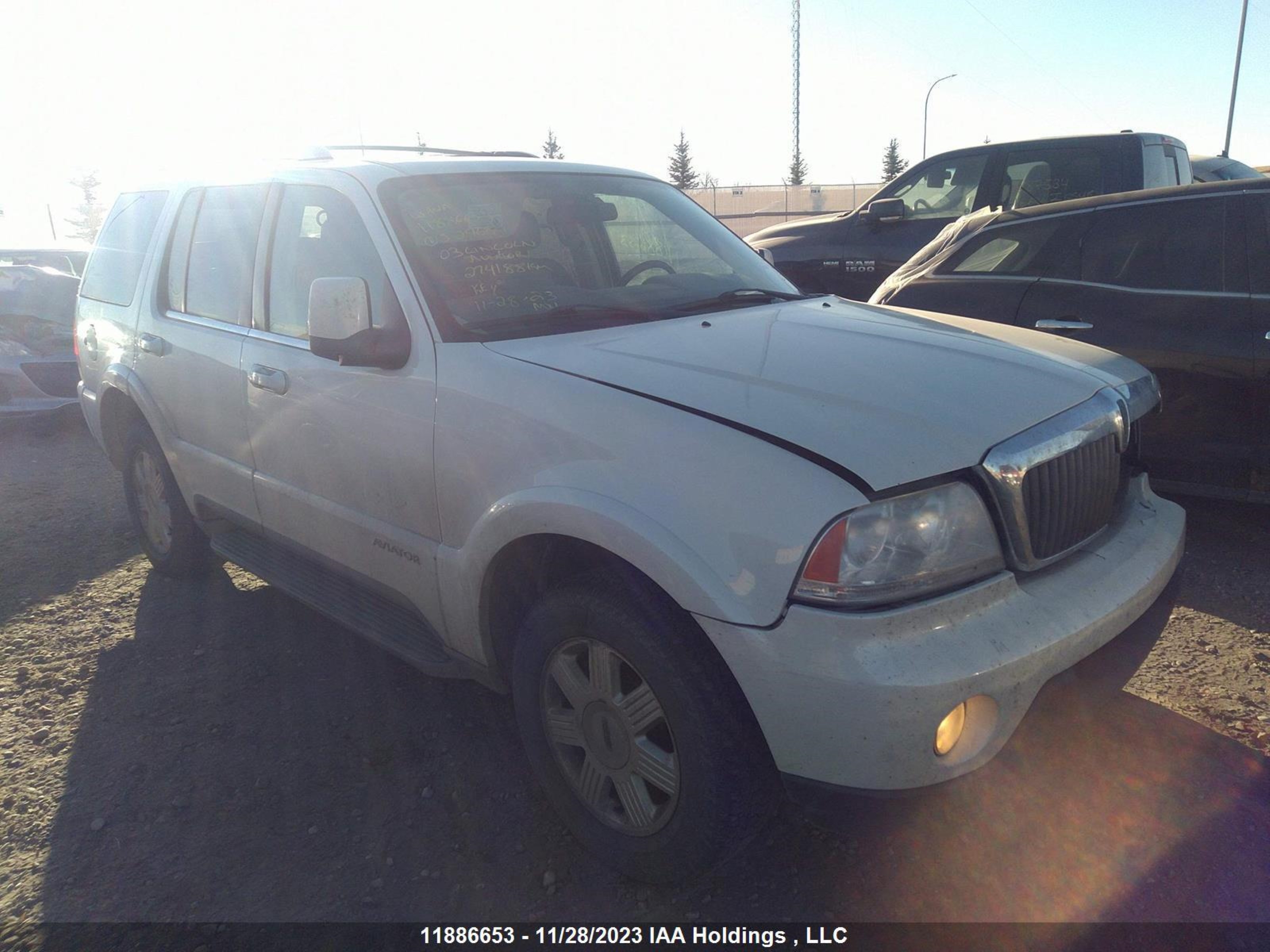 LINCOLN AVIATOR 2003 5lmeu78h33zj29680