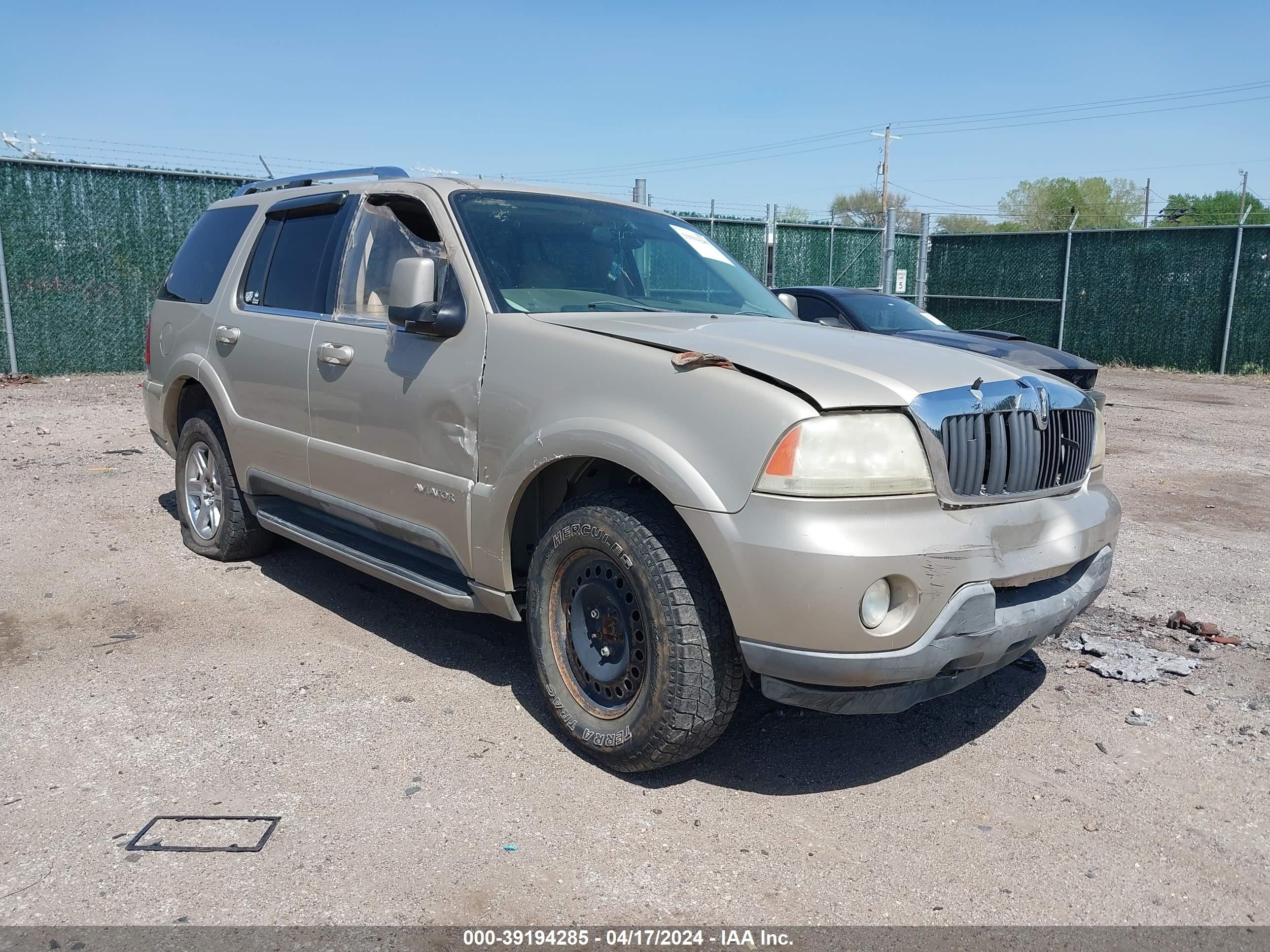 LINCOLN AVIATOR 2004 5lmeu88h04zj28400