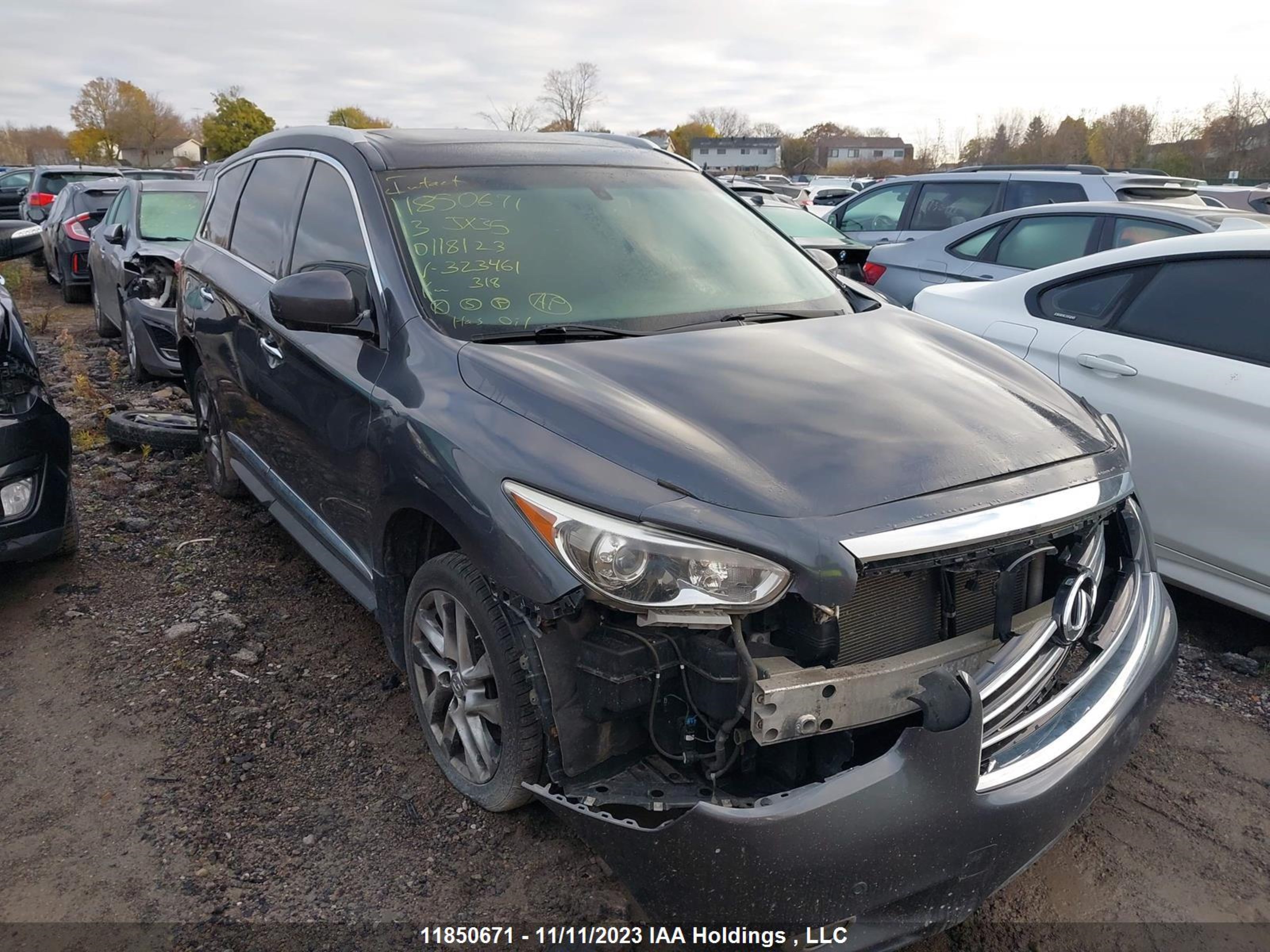 INFINITI JX 2013 5n1al0mm4dc323461